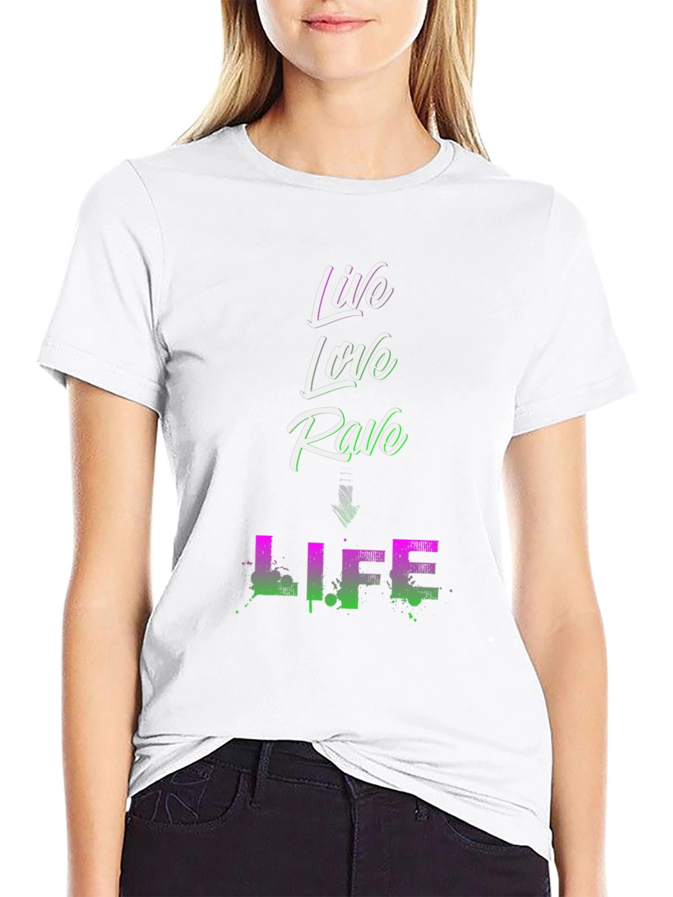 Live Love Rave Life Graphic T-Shirt