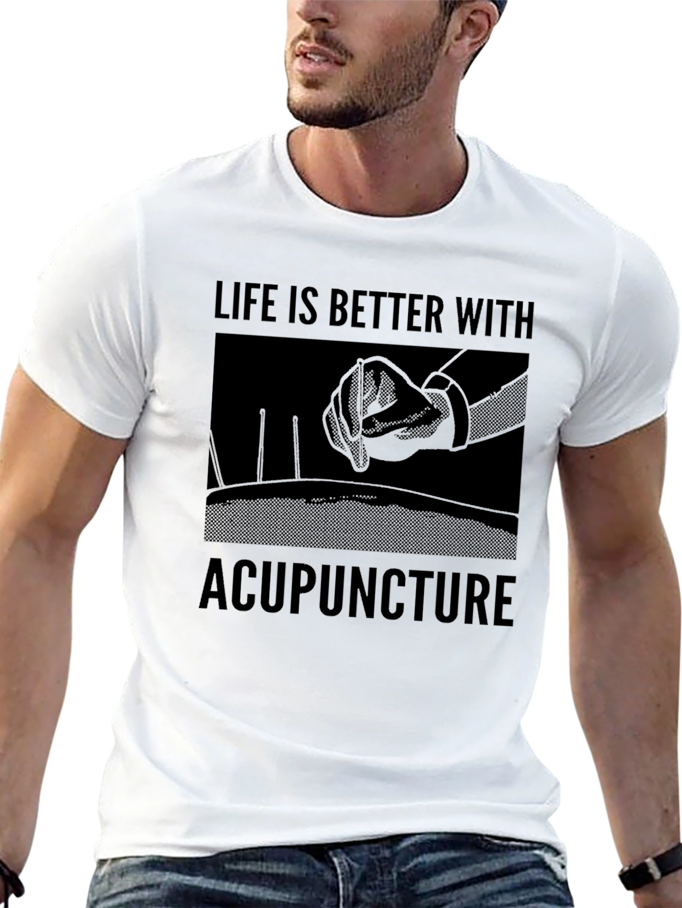 Acupuncture Life T-Shirt - Premium Cotton Blend