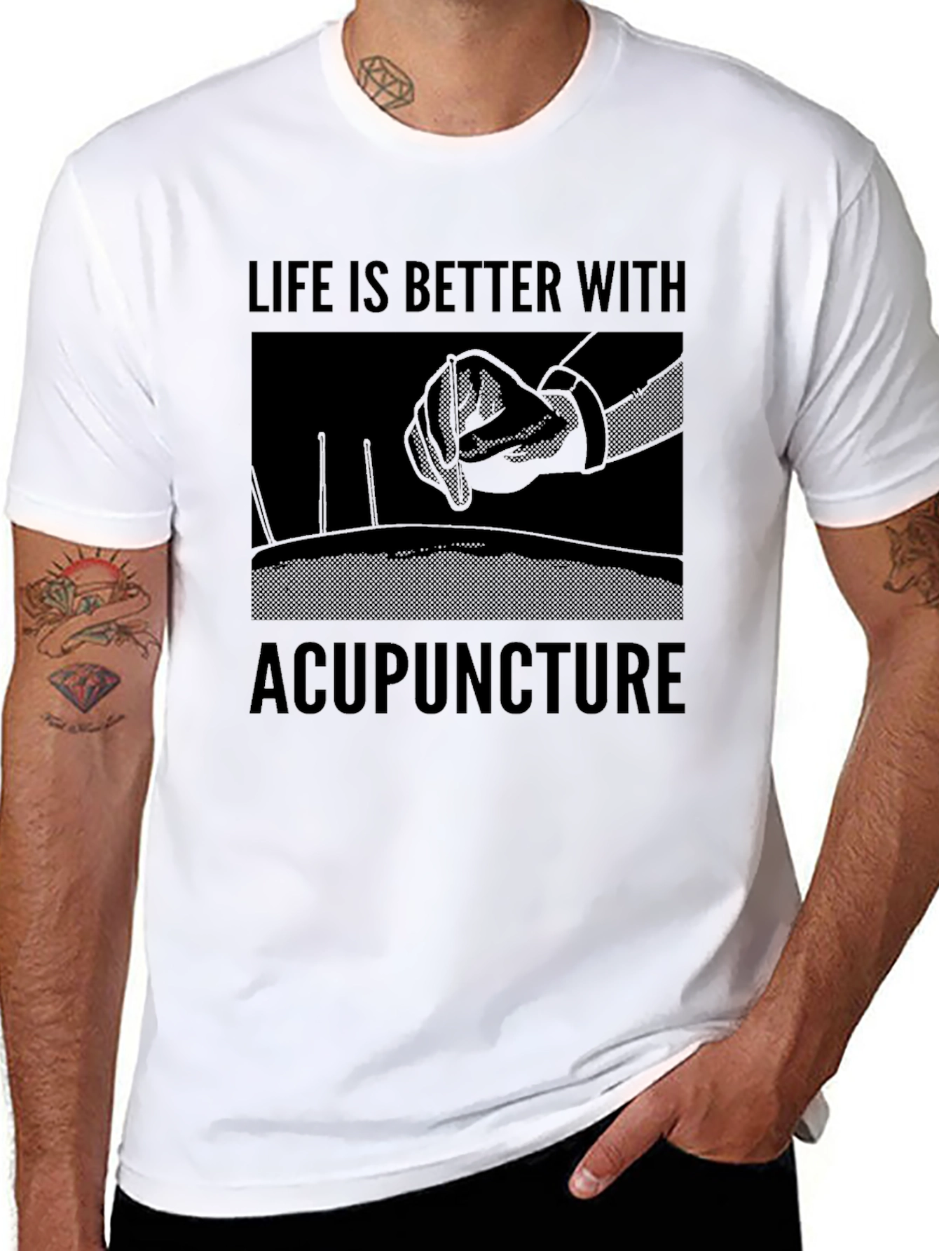 Acupuncture Life T-Shirt - Premium Cotton Blend