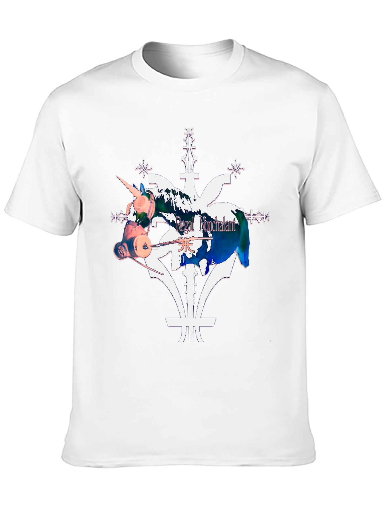 Unicorn Tee: Regal Nonchalant Black T-Shirt