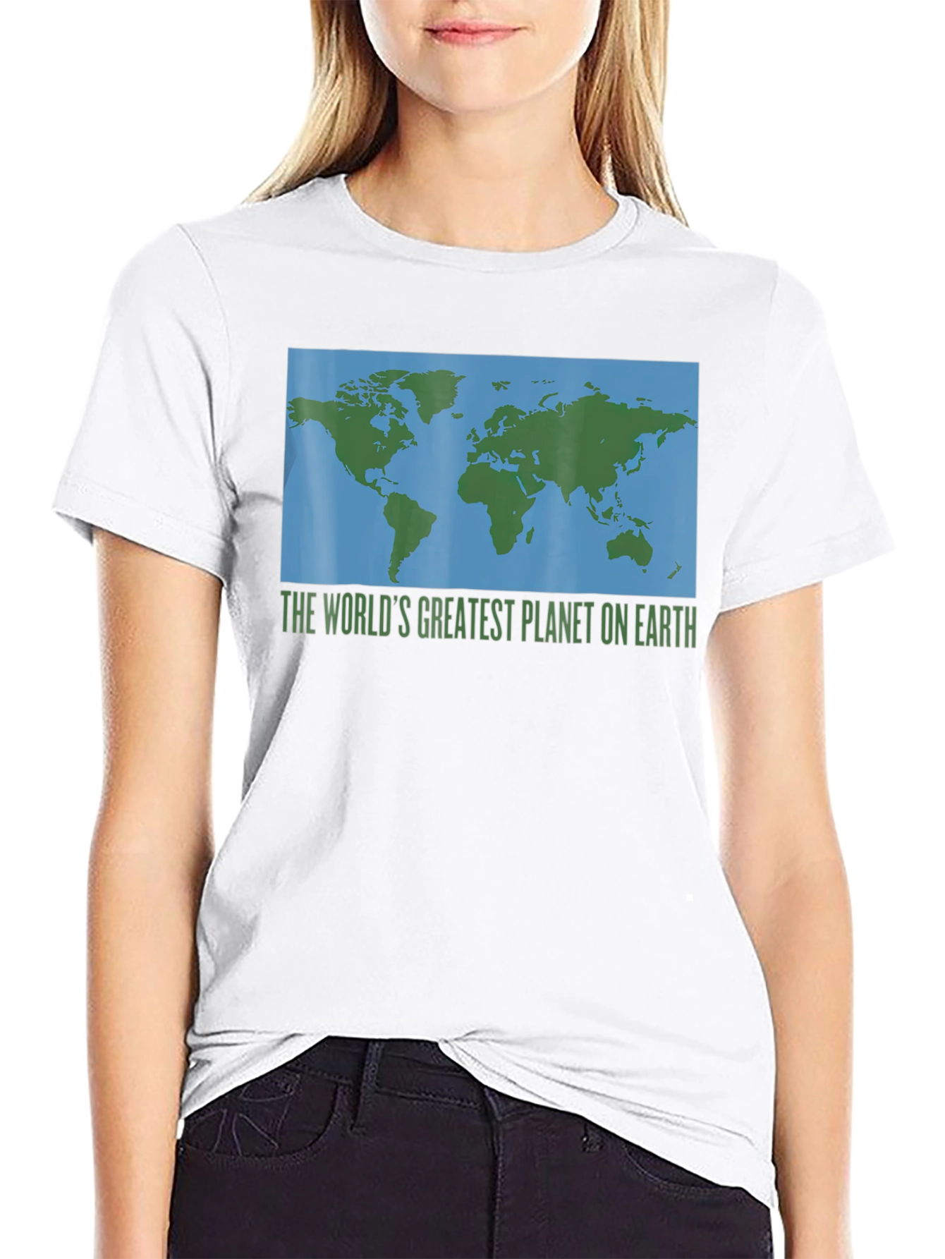 Earth Map Graphic T-Shirt