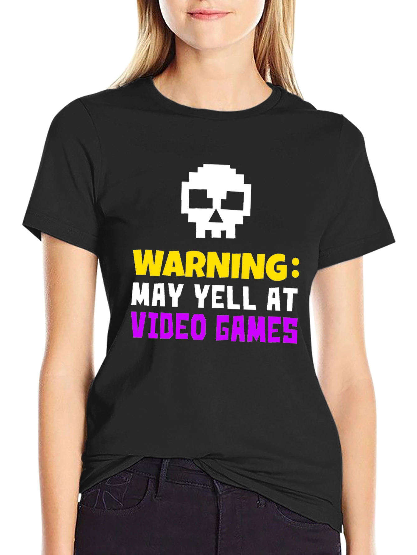 Warning May Yell at Video Games T-Shirt