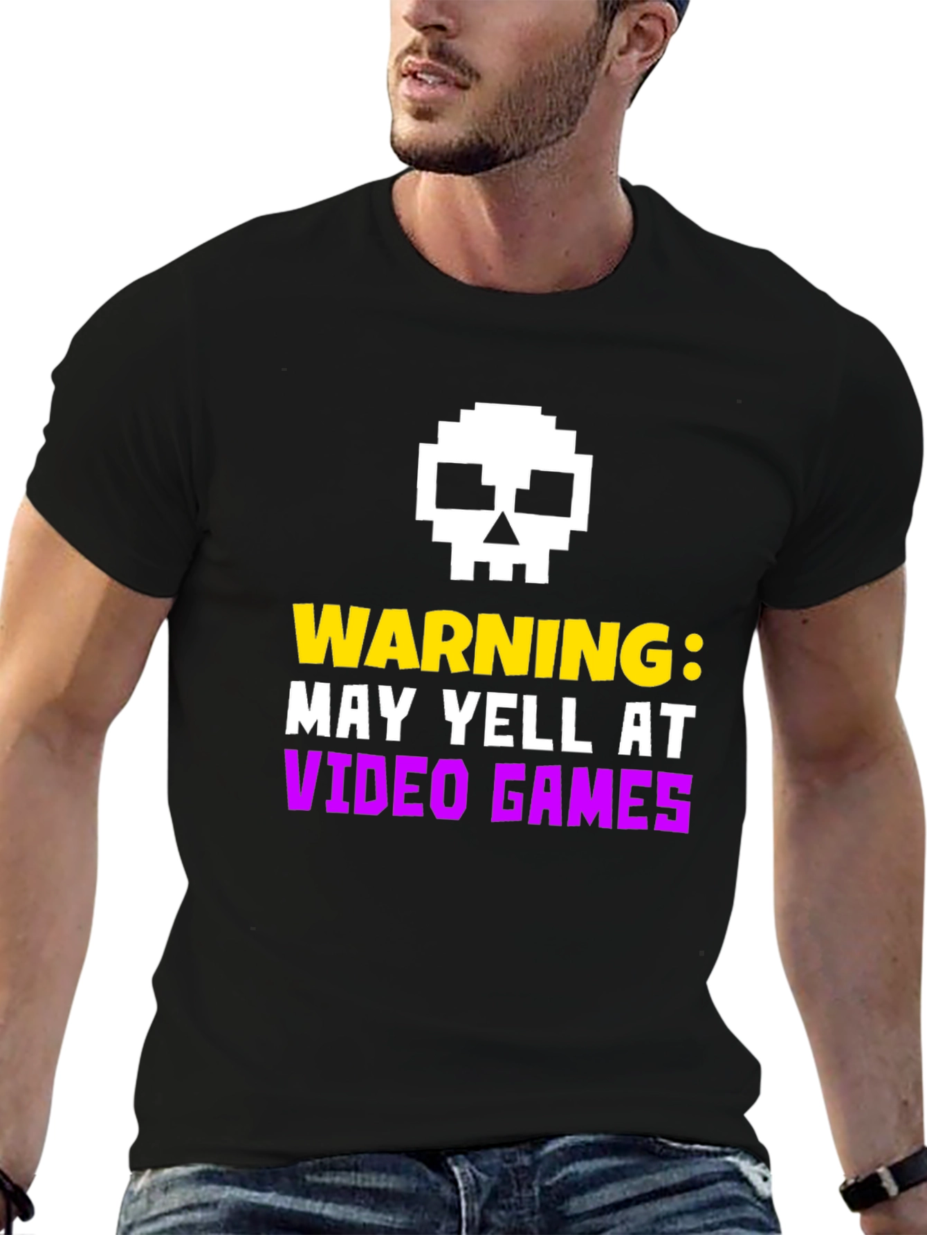 Warning May Yell at Video Games T-Shirt