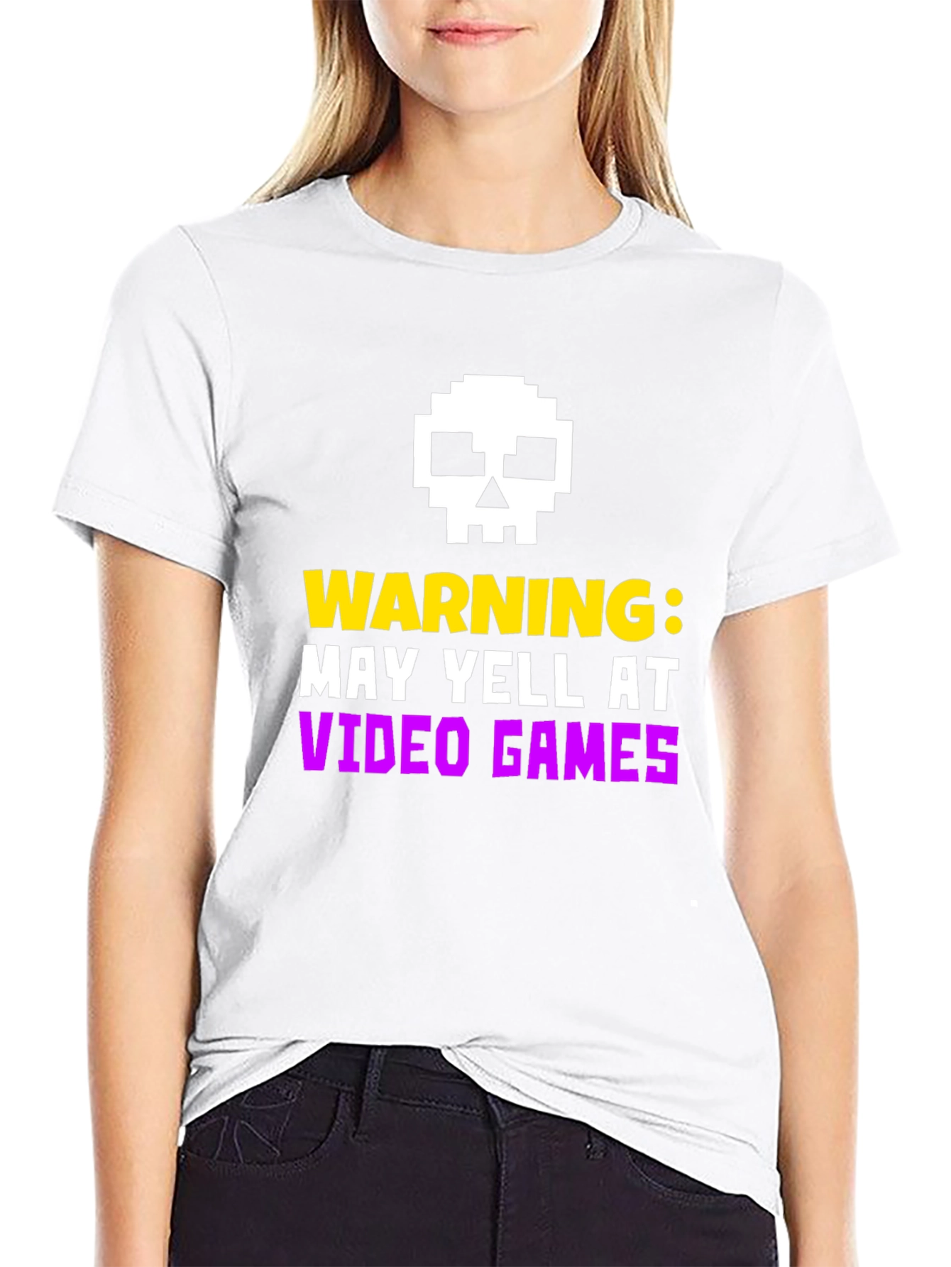 Warning May Yell at Video Games T-Shirt