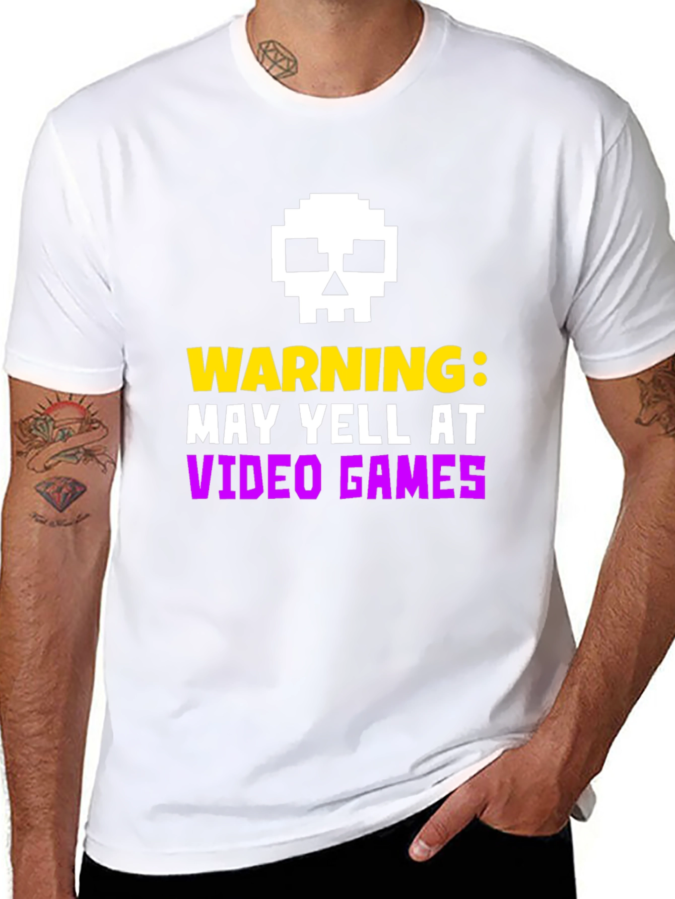 Warning May Yell at Video Games T-Shirt