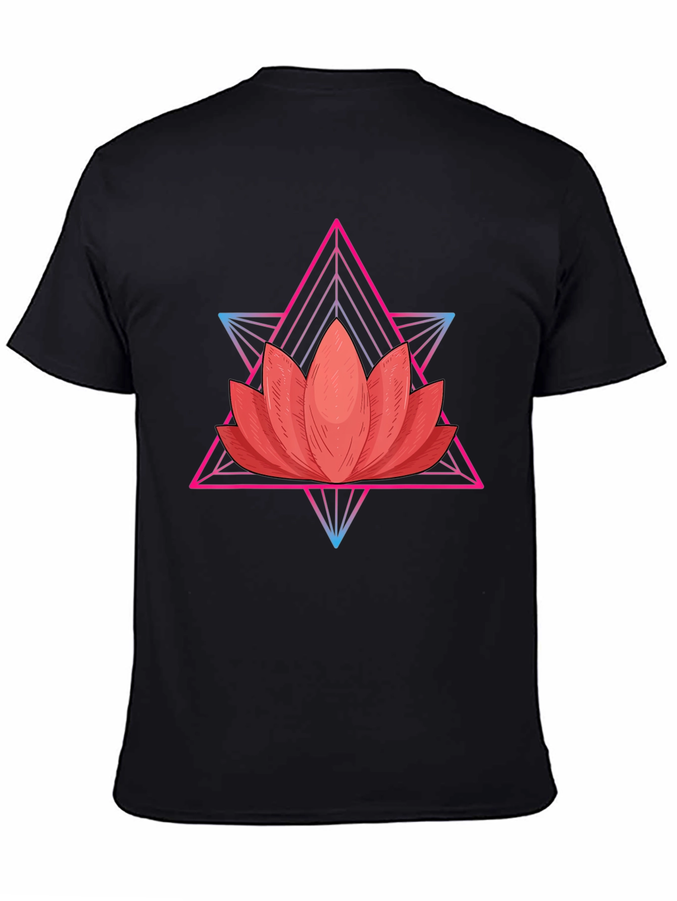 Lotus Flower Geometric T-Shirt