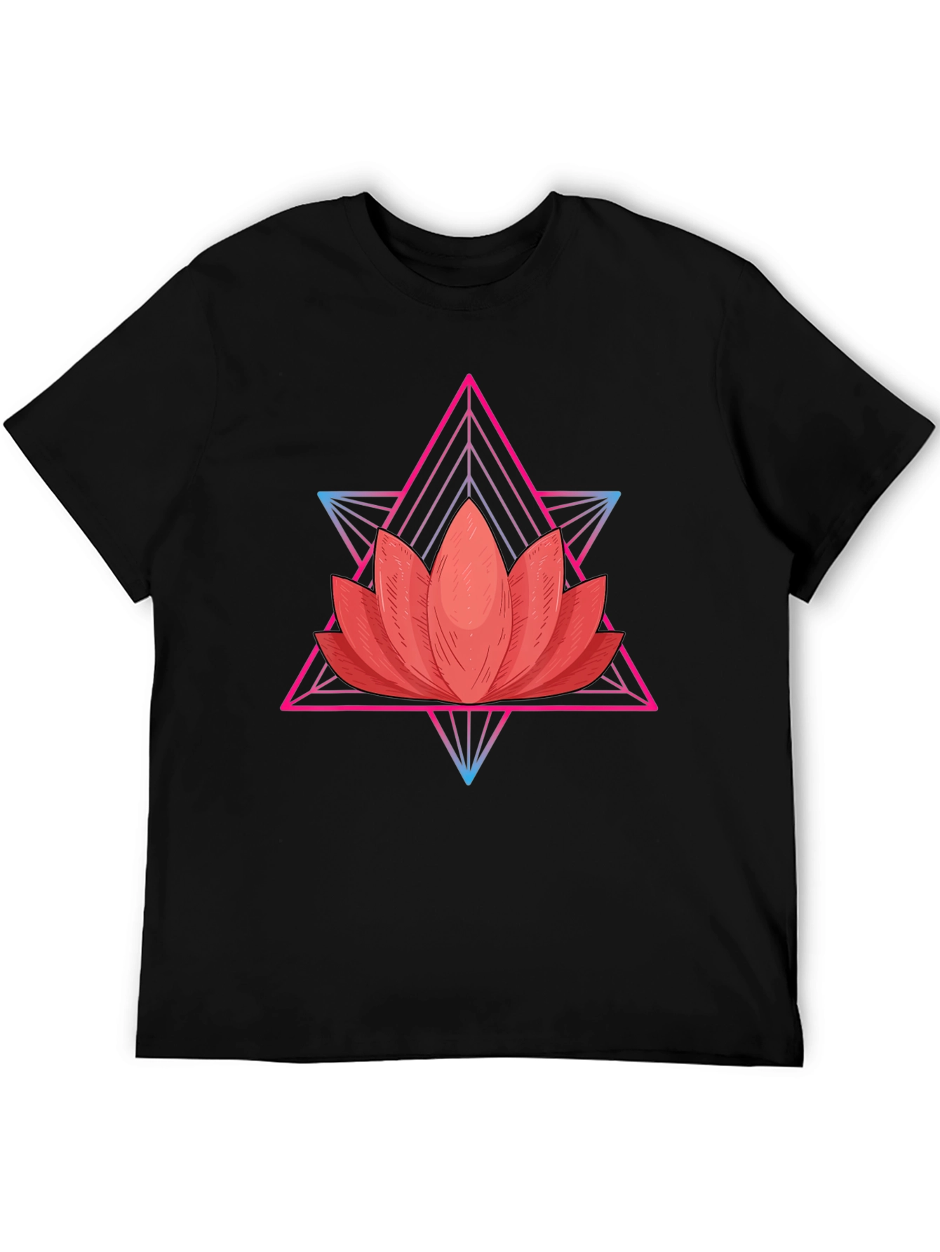 Lotus Flower Geometric T-Shirt