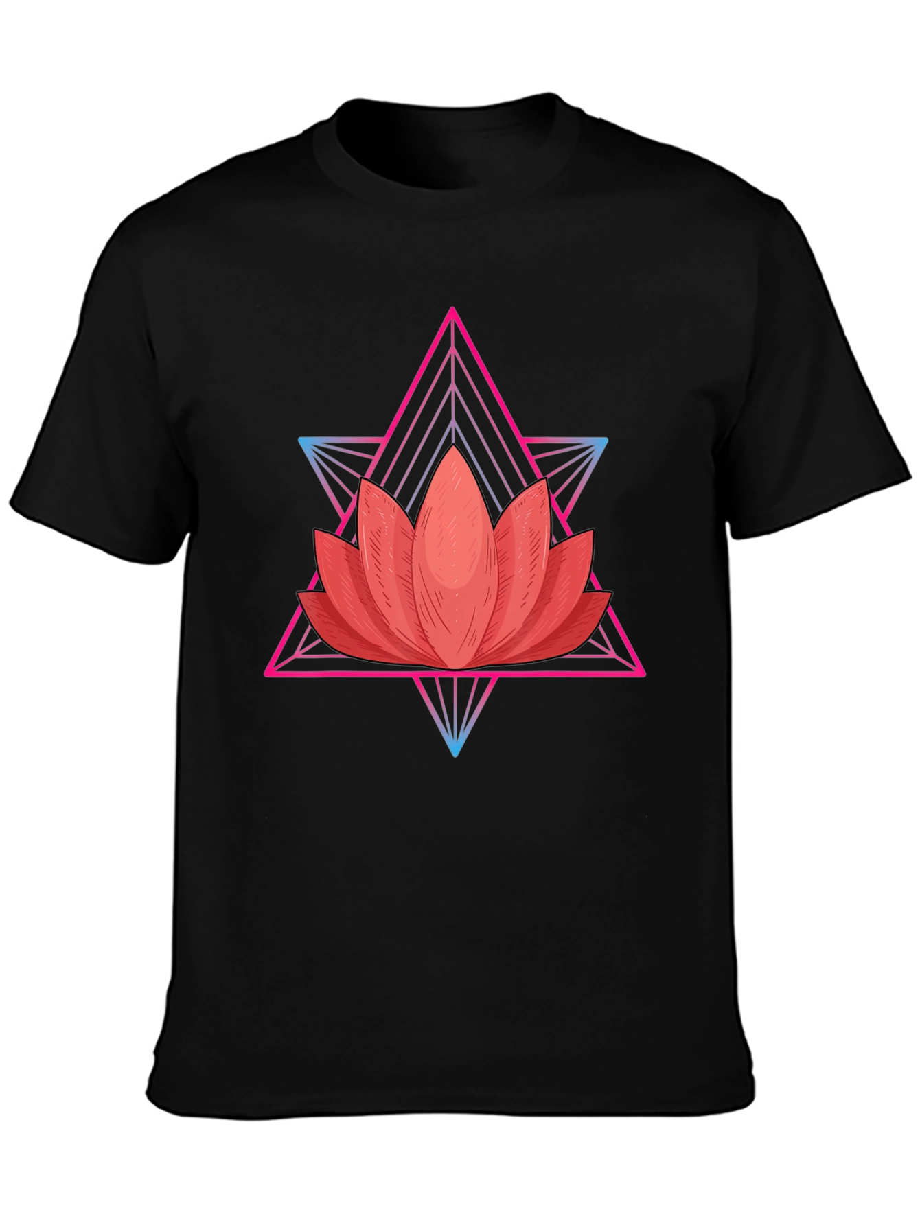 Lotus Flower Geometric T-Shirt