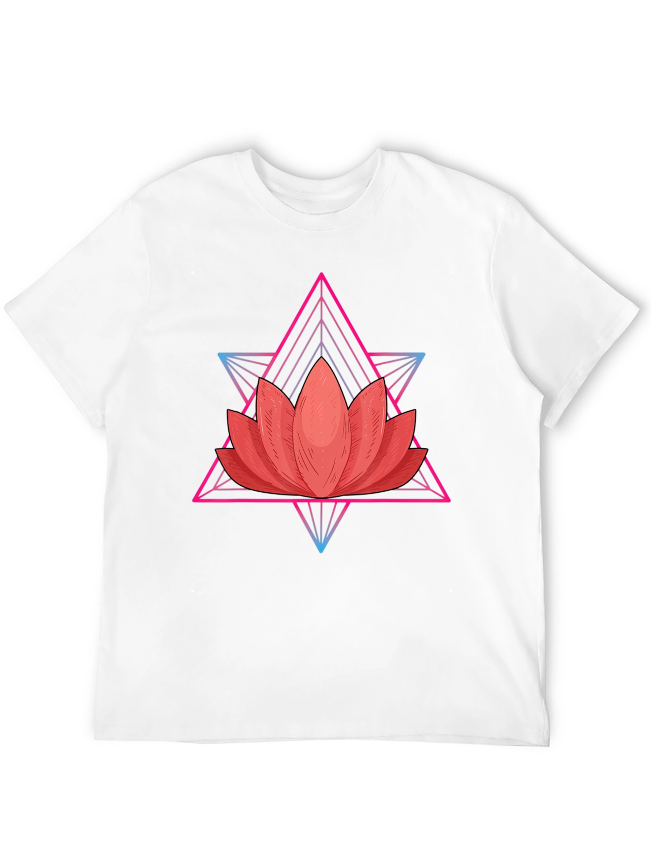 Lotus Flower Geometric T-Shirt