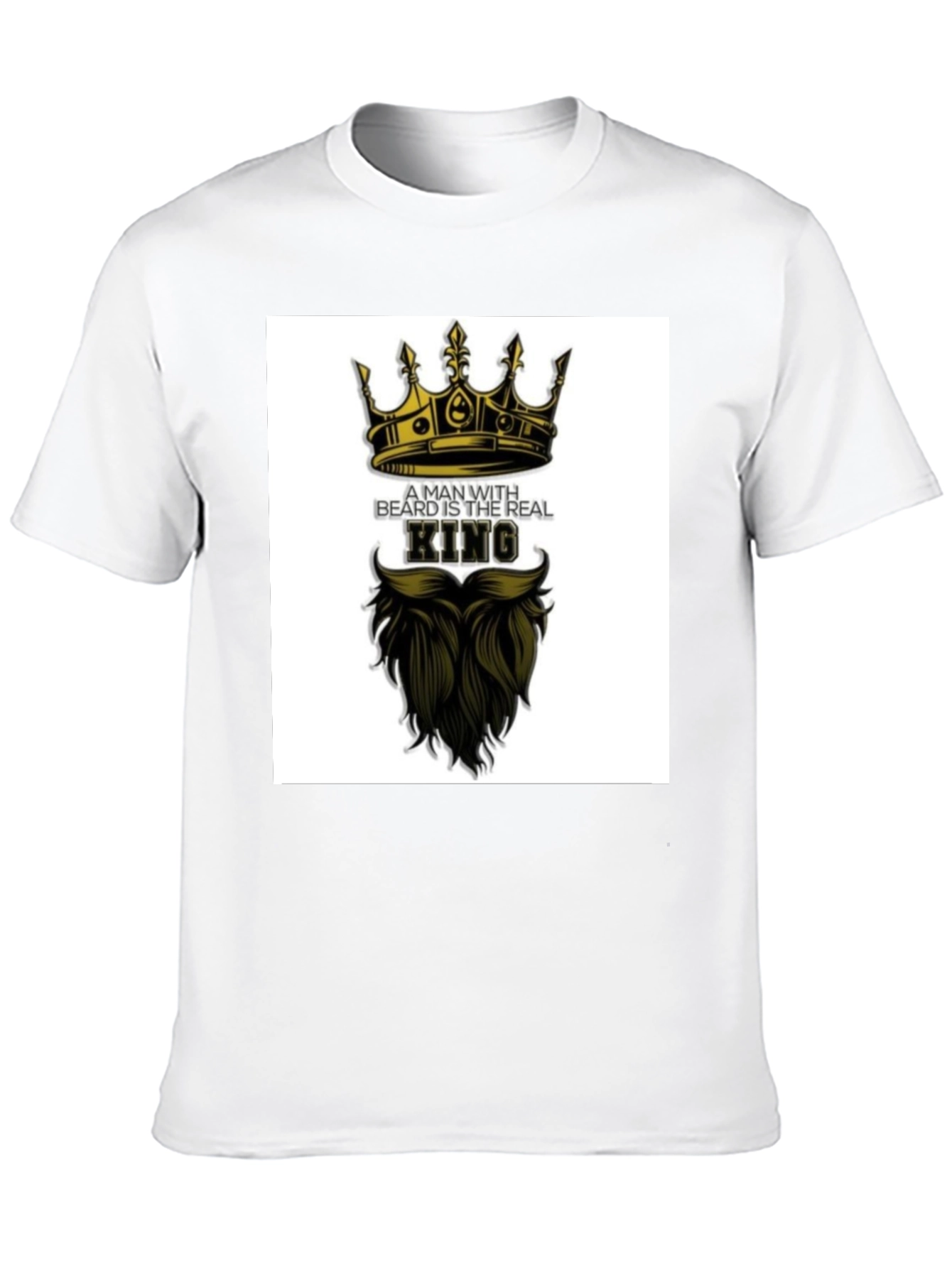 Bearded King Graphic Tee - Mens Black T-Shirt