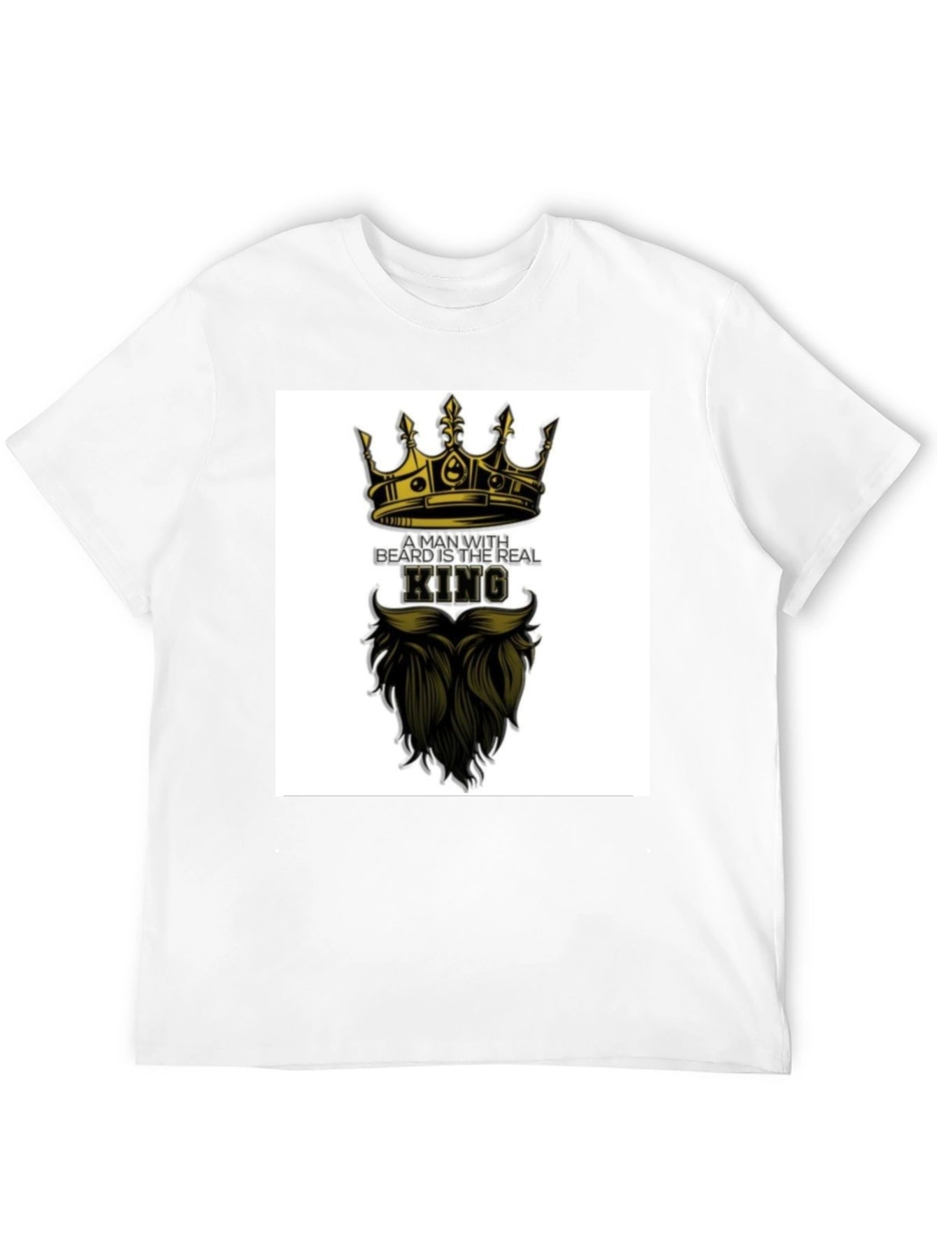 Bearded King Graphic Tee - Mens Black T-Shirt