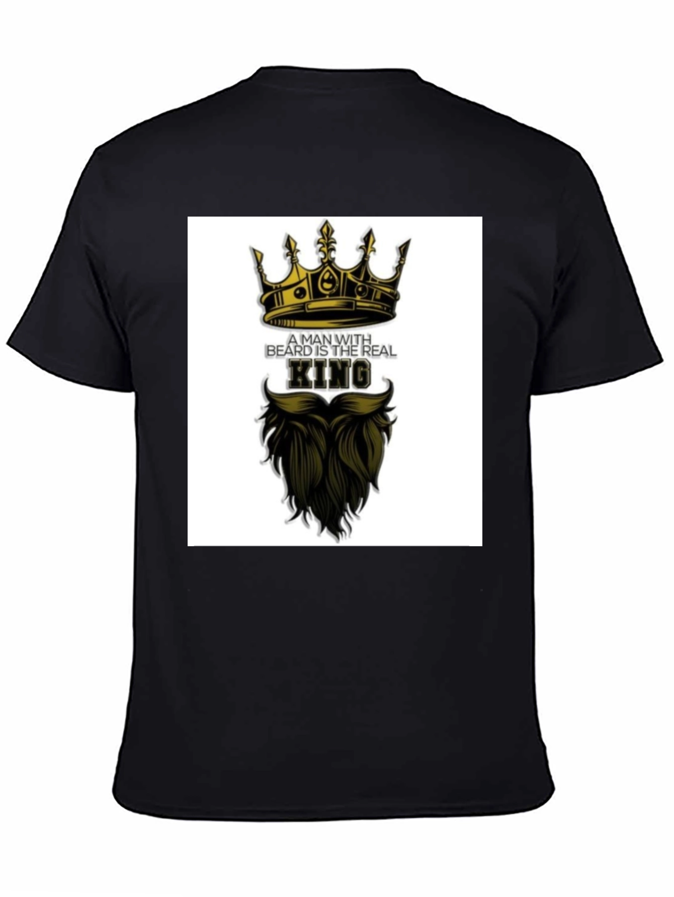 Bearded King Graphic Tee - Mens Black T-Shirt