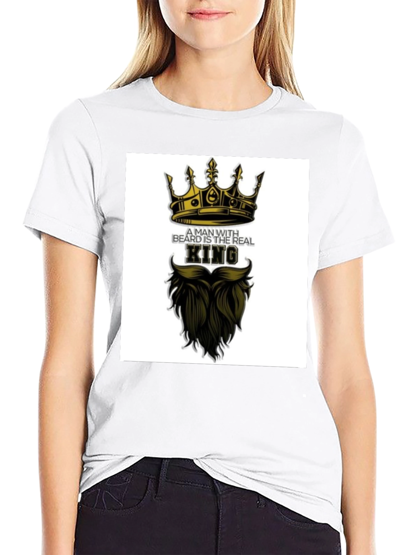Bearded King Graphic Tee - Mens Black T-Shirt