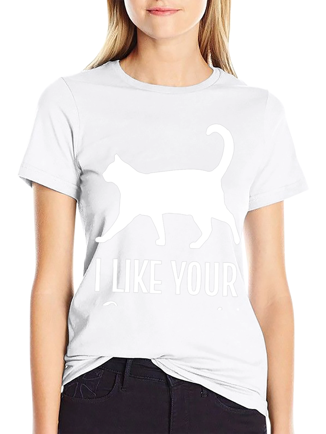 I Like Your Cat Black T-Shirt