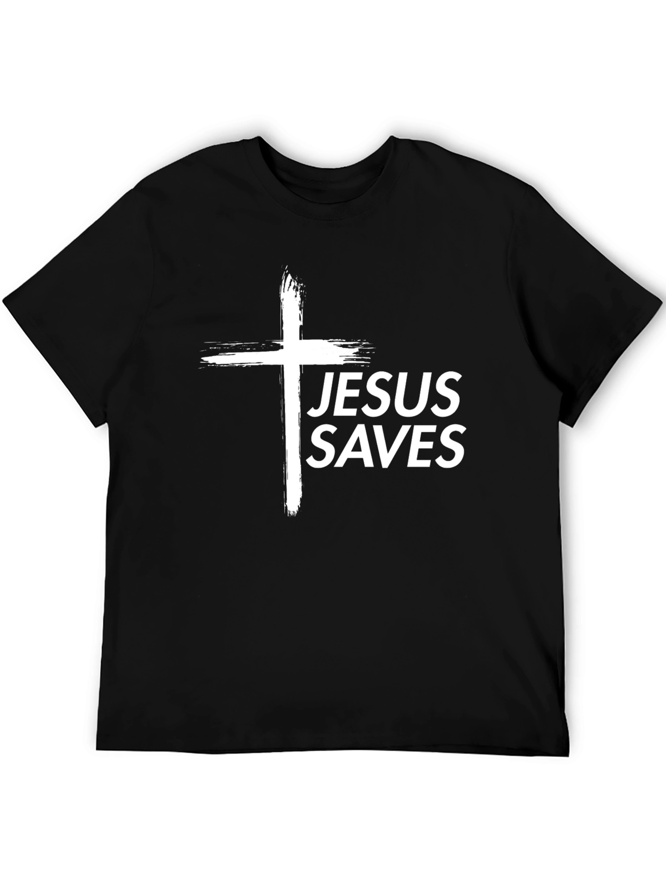 Jesus Saves Black T-Shirt