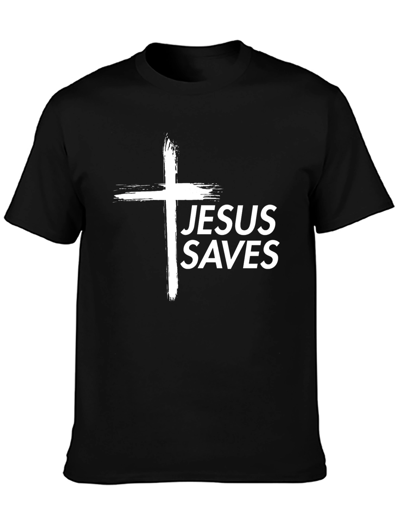 Jesus Saves Black T-Shirt