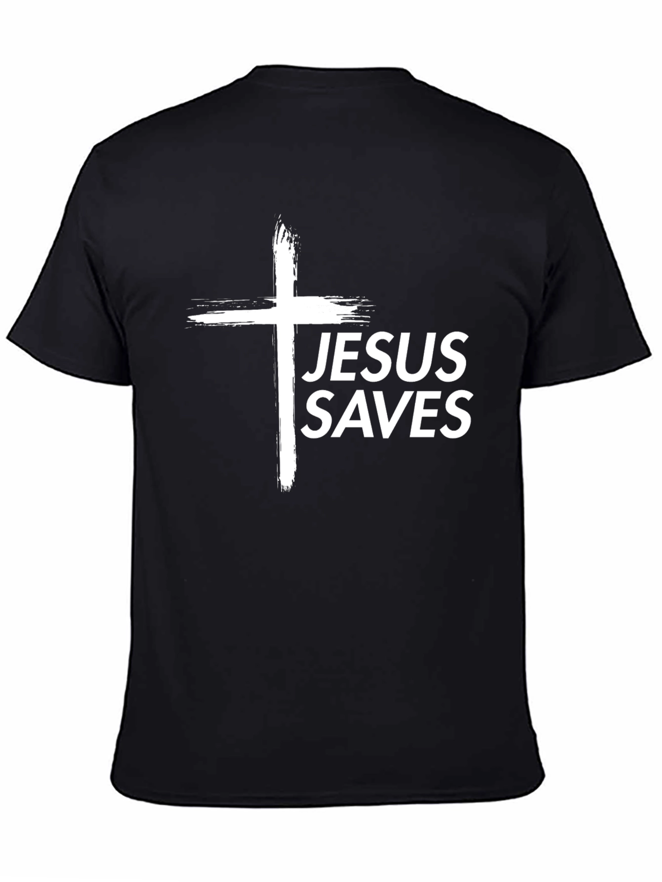 Jesus Saves Black T-Shirt
