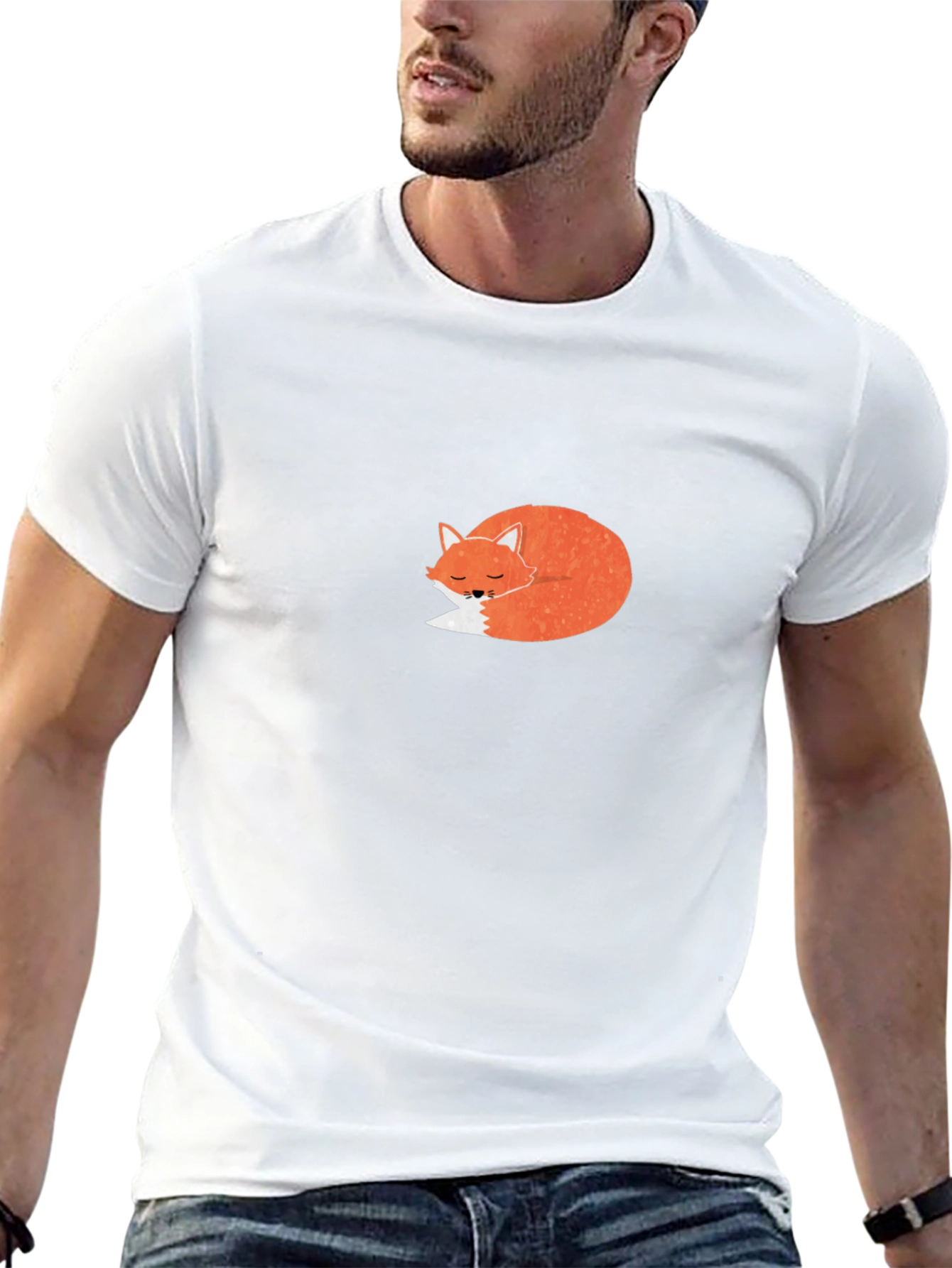 Cute Fox Graphic T-Shirt - Casual Comfort