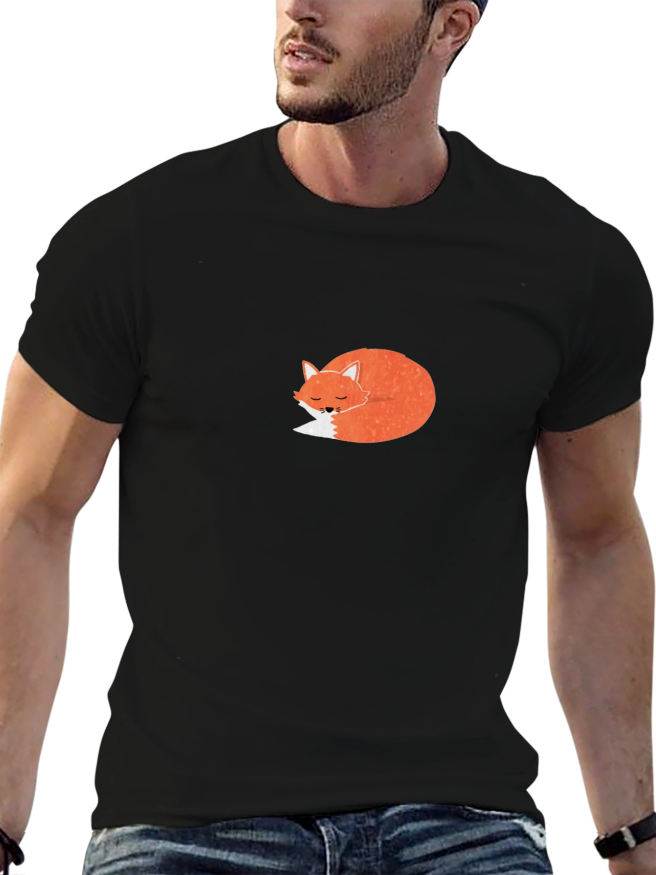 Cute Fox Graphic T-Shirt - Casual Comfort