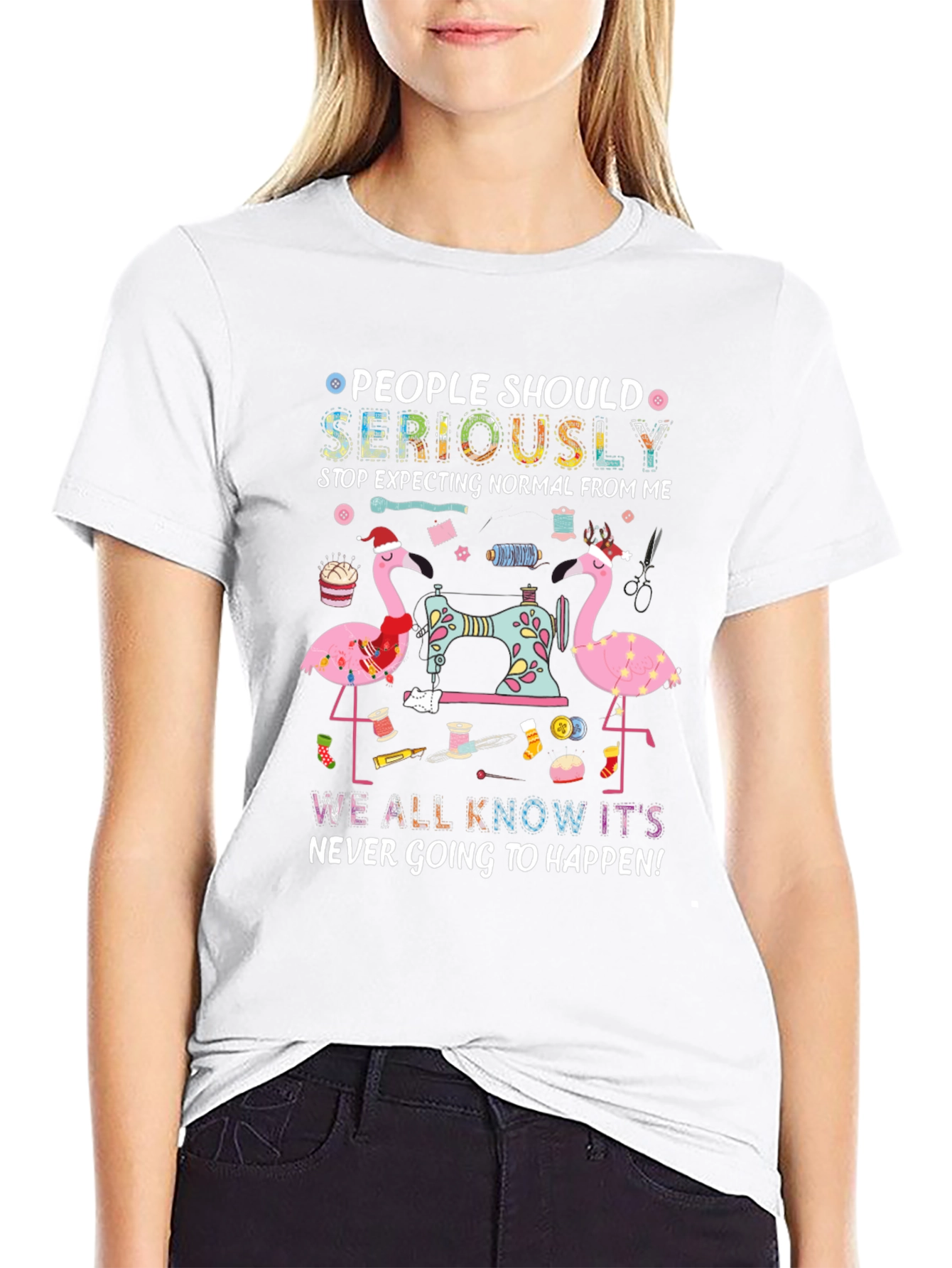 People Should Seriously Stop Expecting Flamingo T-Shirt