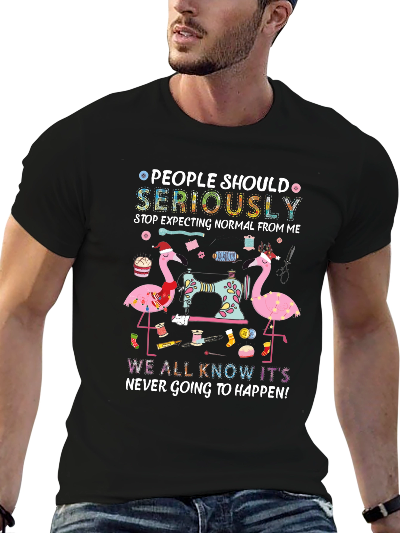 People Should Seriously Stop Expecting Flamingo T-Shirt