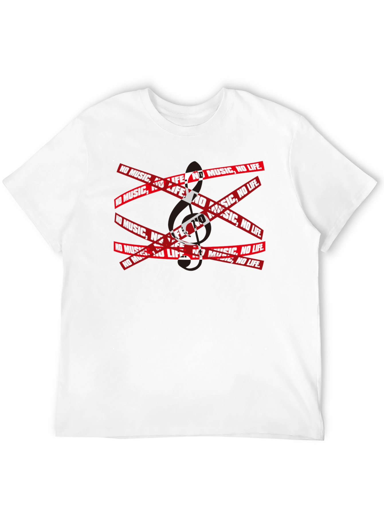No Music No Life Graphic T-Shirt