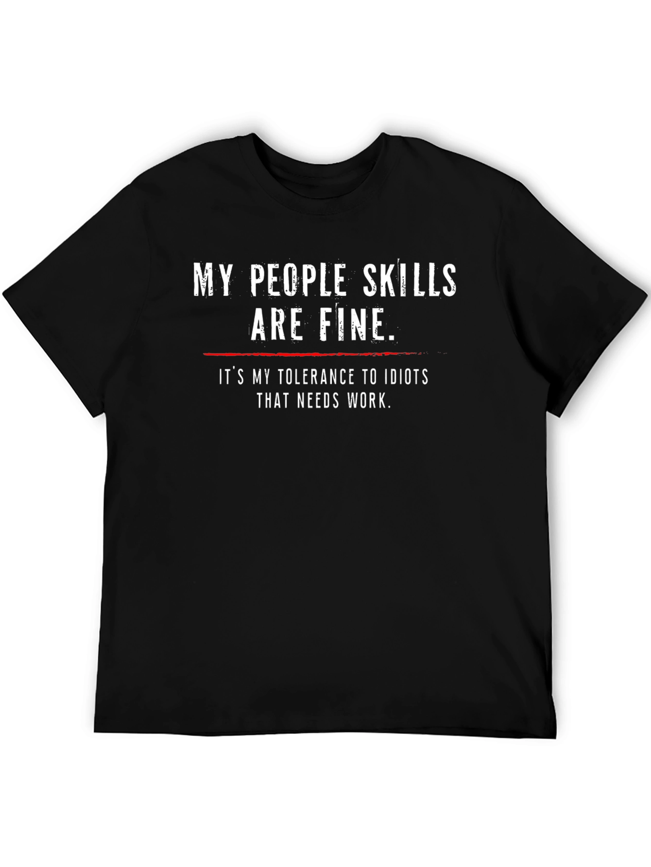 Funny People Skills Graphic T-Shirt