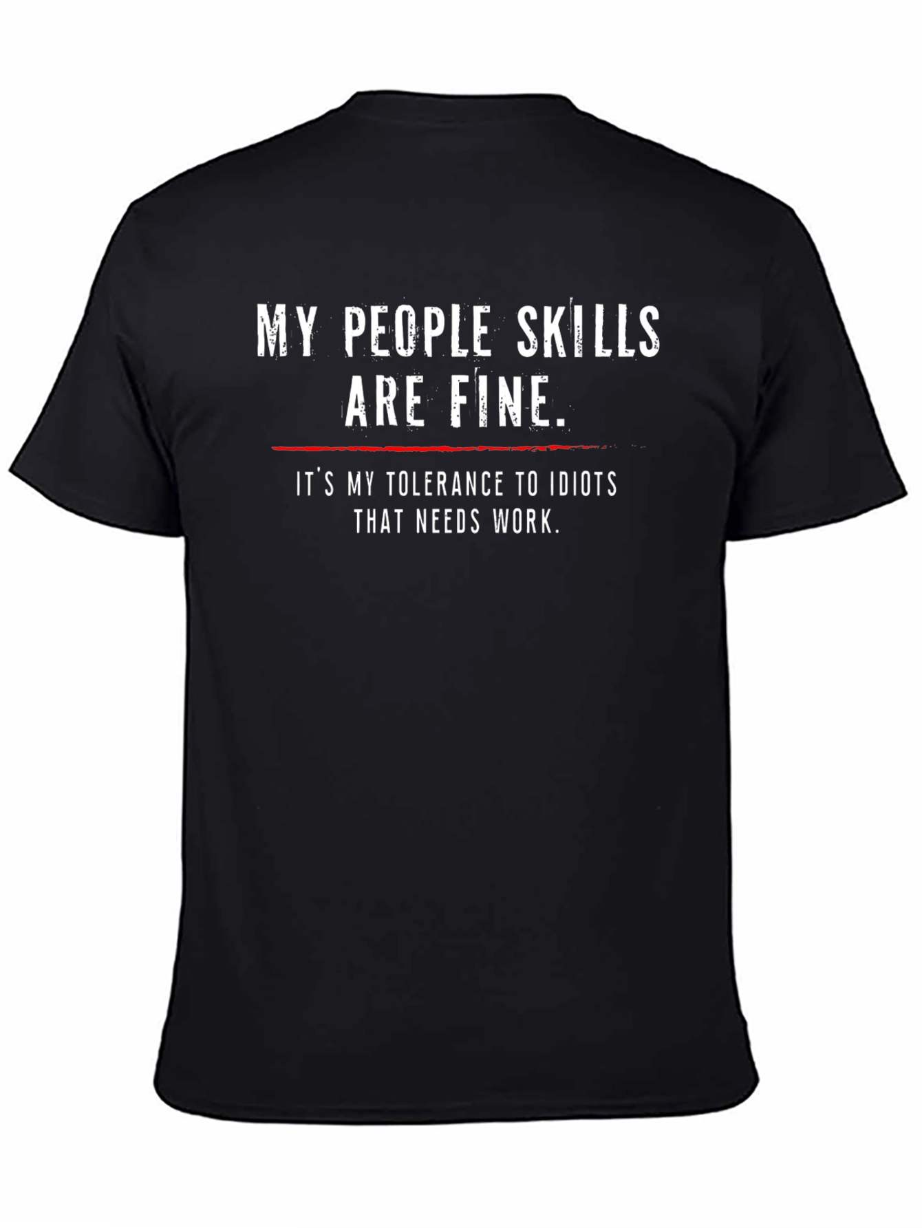 Funny People Skills Graphic T-Shirt