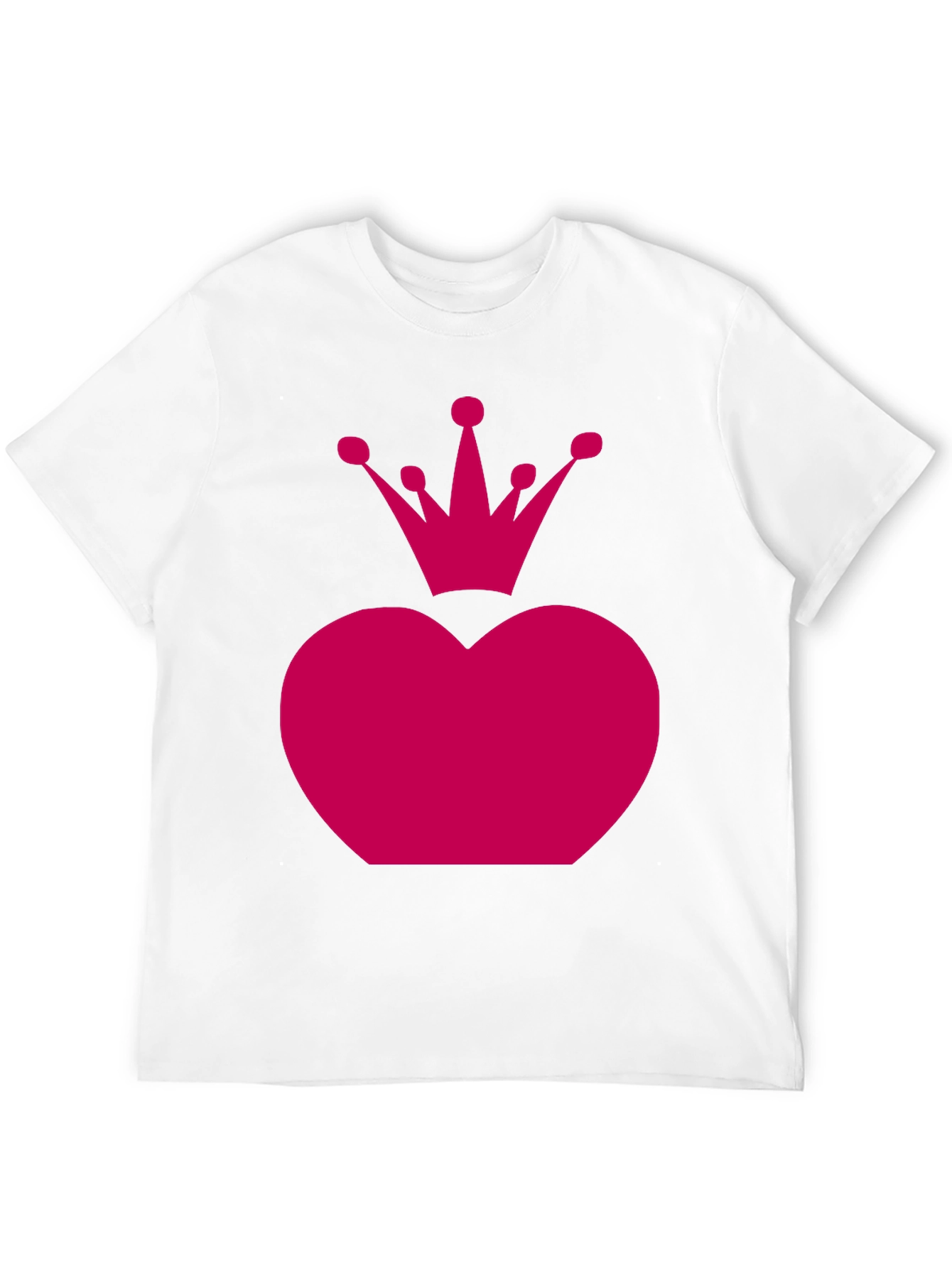 Heart Crown Graphic Tee - Black Unisex Shirt