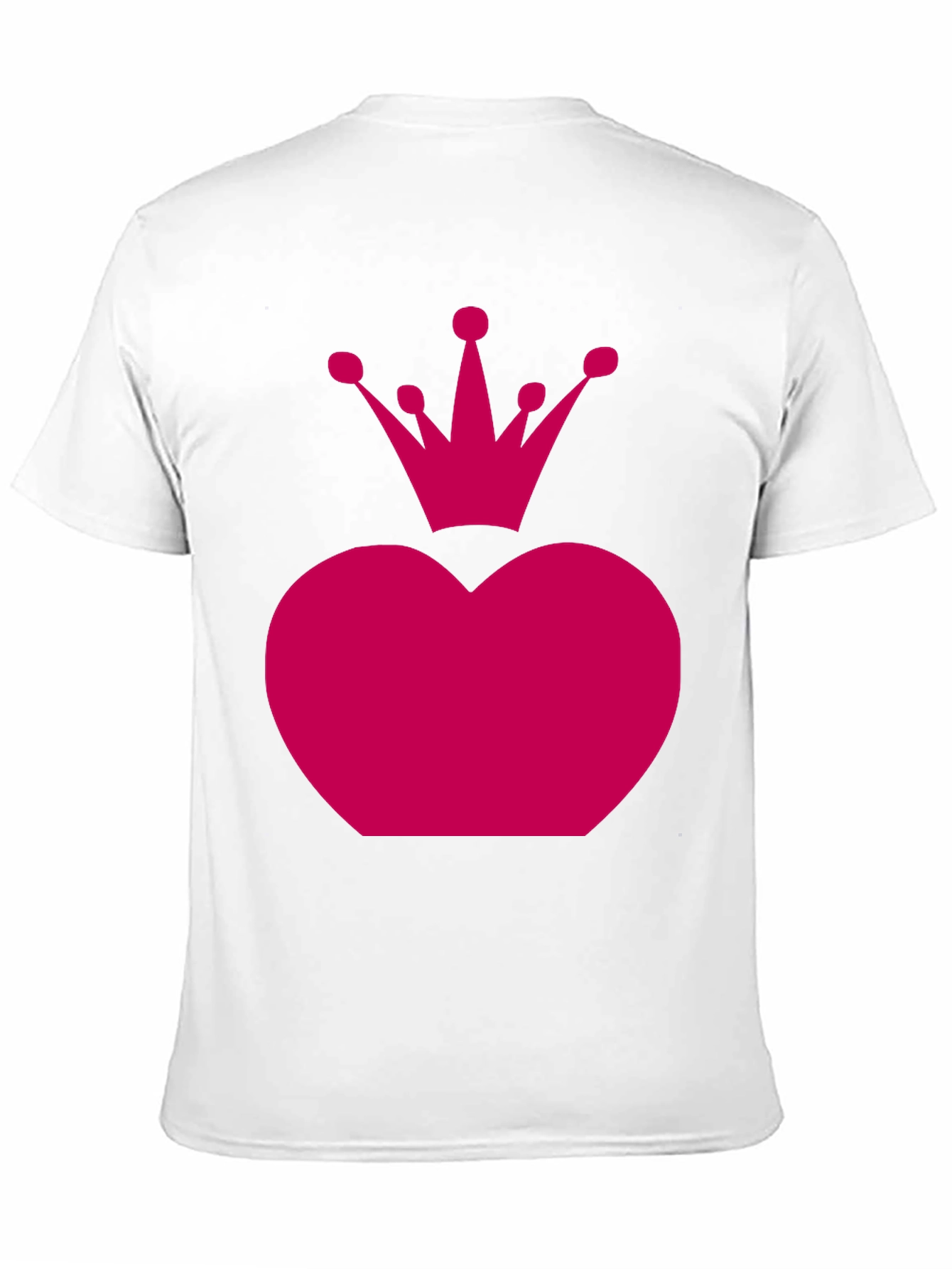 Heart Crown Graphic Tee - Black Unisex Shirt