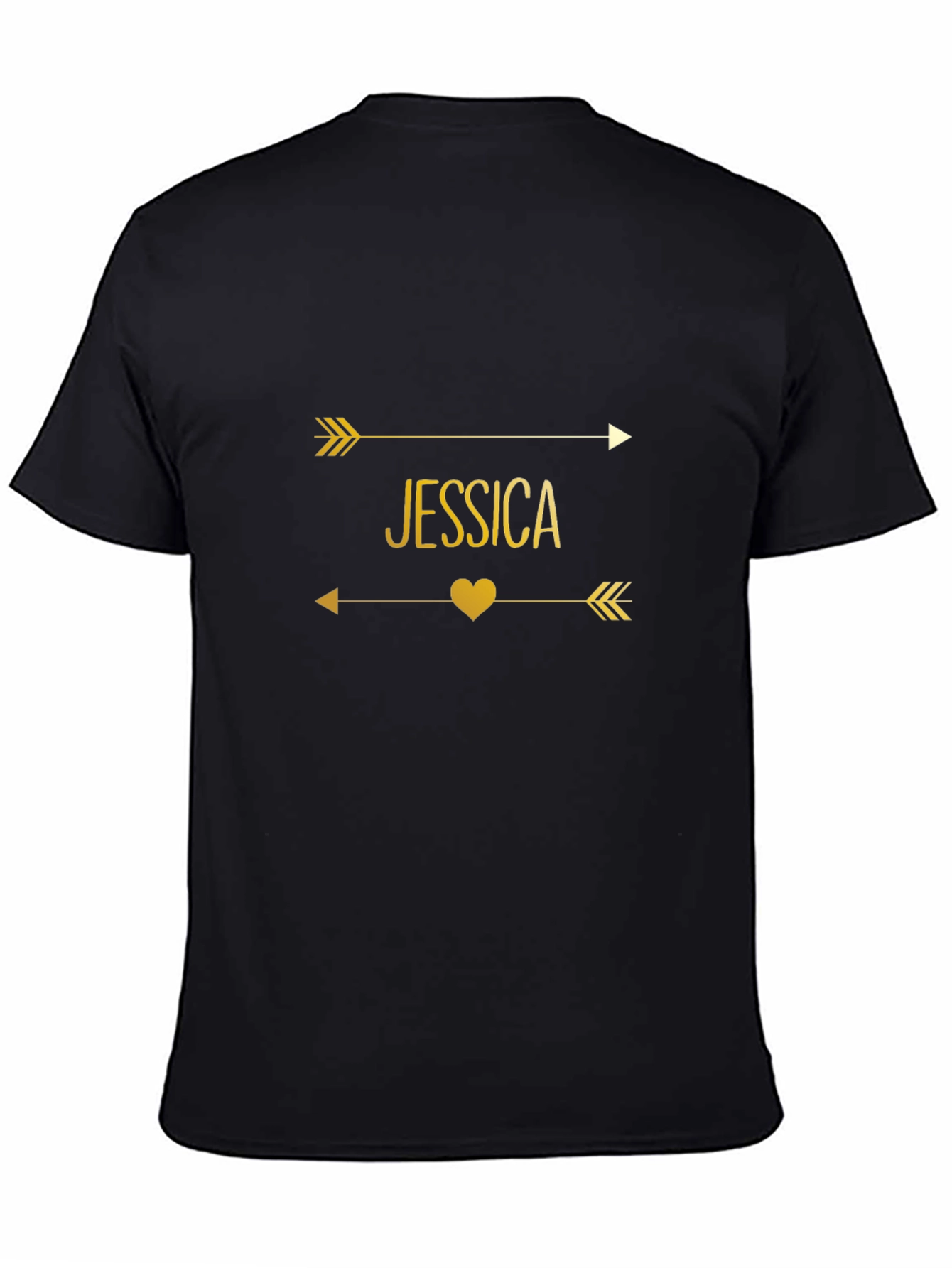 Personalized Jessica Arrow Heart T-Shirt