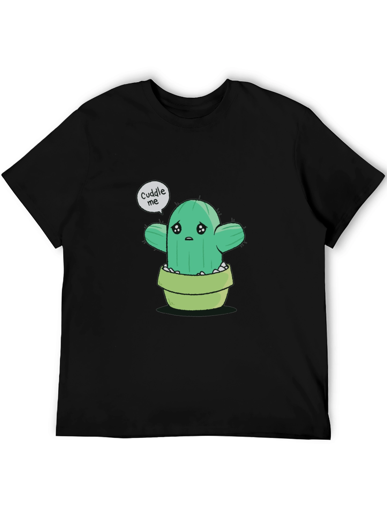 Sad Cactus Cuddle Me Graphic T-Shirt