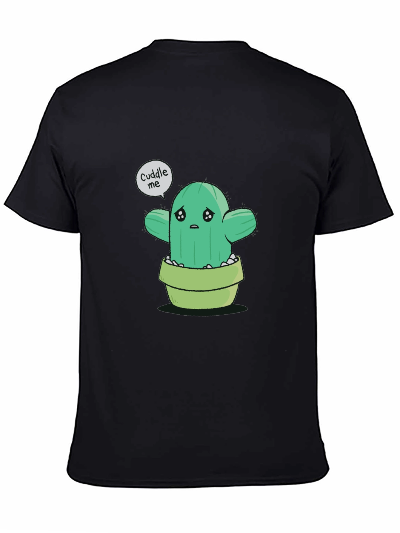 Sad Cactus Cuddle Me Graphic T-Shirt