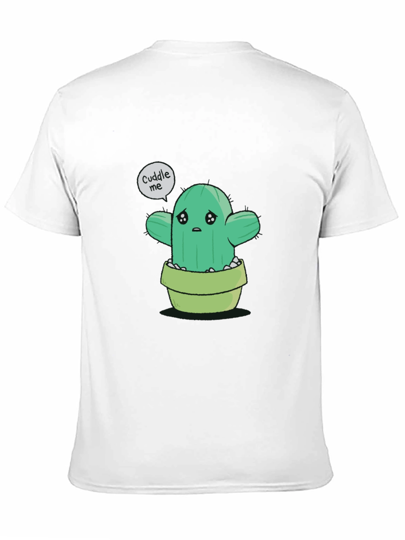 Sad Cactus Cuddle Me Graphic T-Shirt