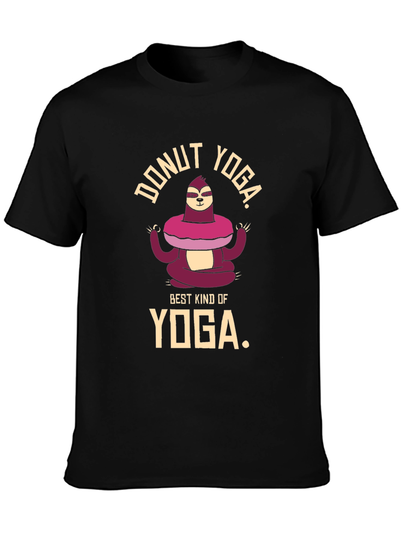 Donut Yoga Sloth T-Shirt