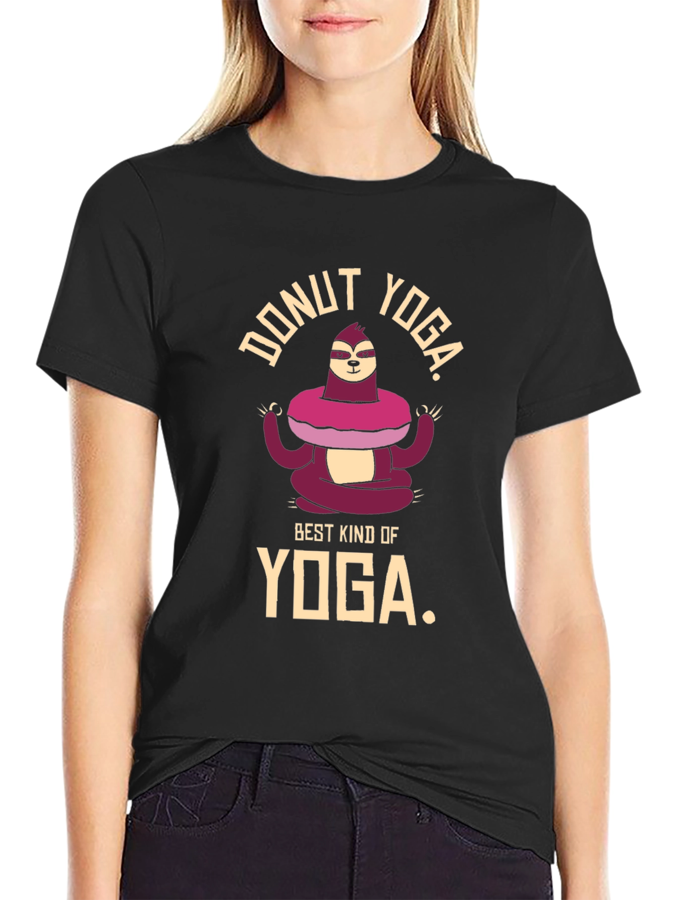 Donut Yoga Sloth T-Shirt