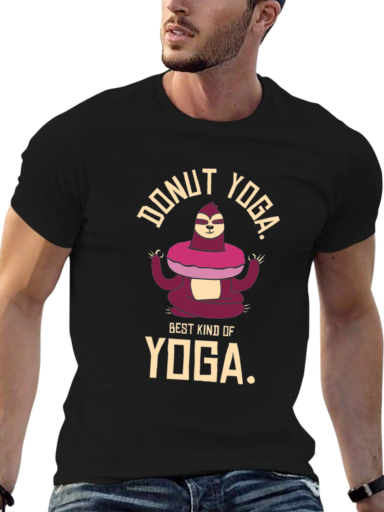 Donut Yoga Sloth T-Shirt