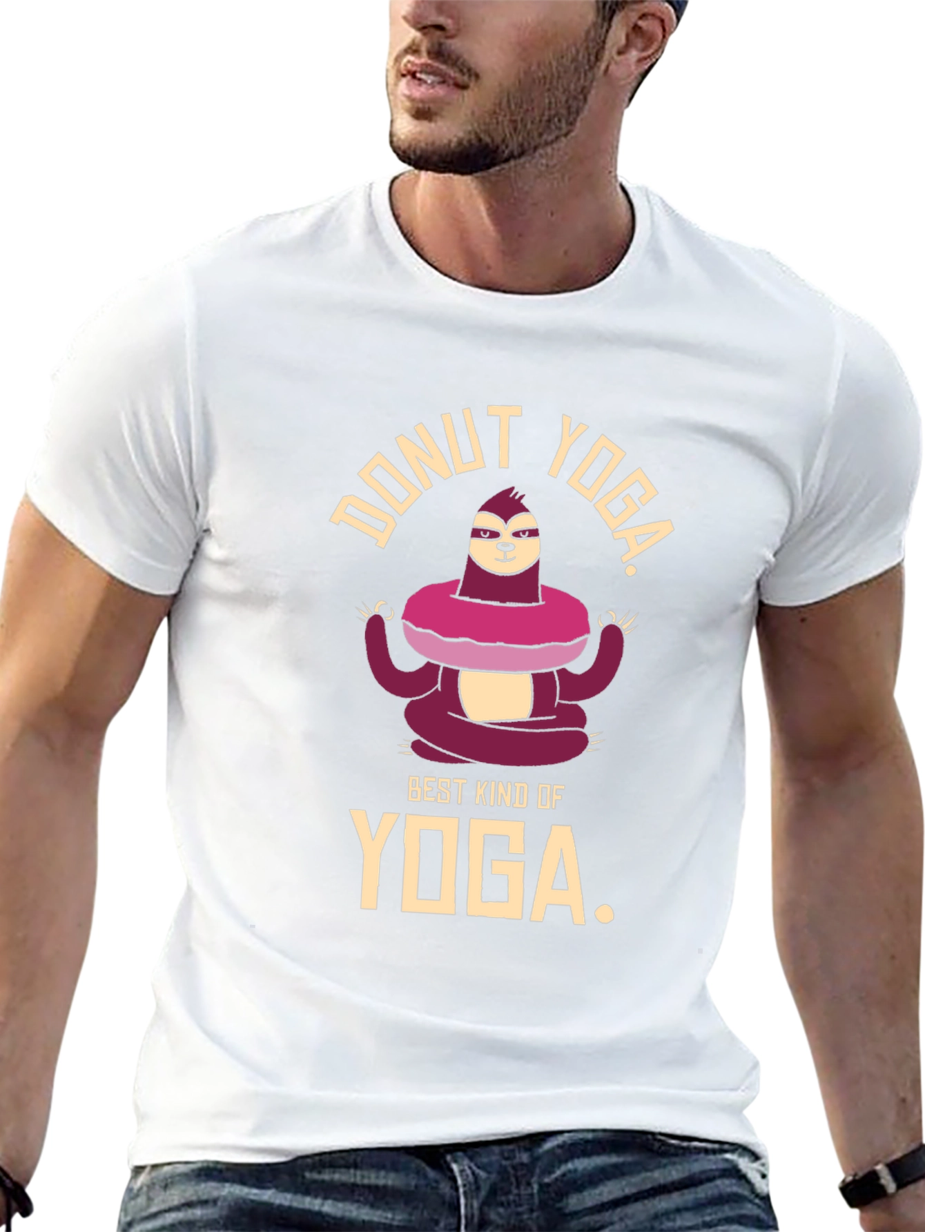 Donut Yoga Sloth T-Shirt