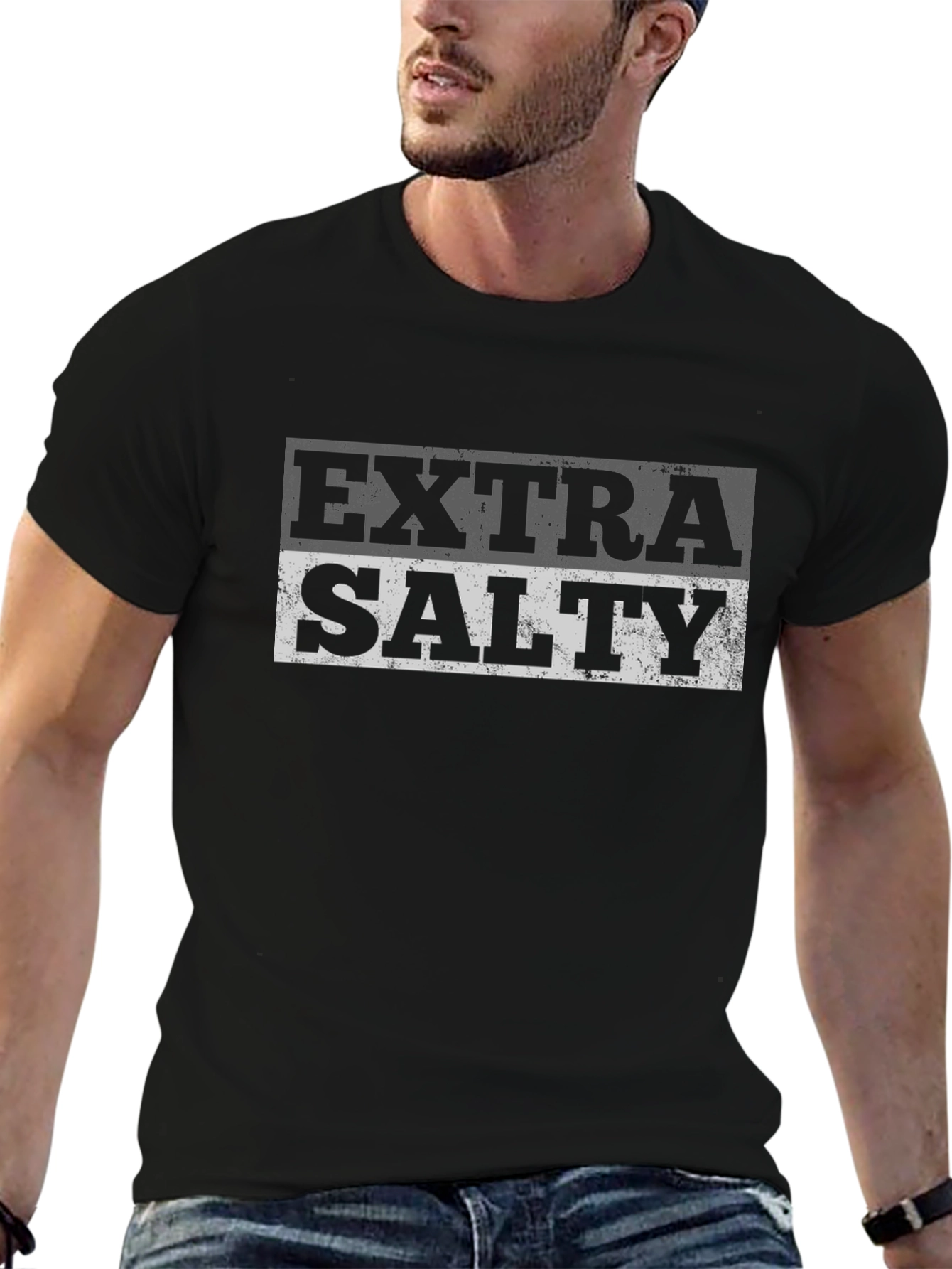 Extra Salty Black Graphic Tee