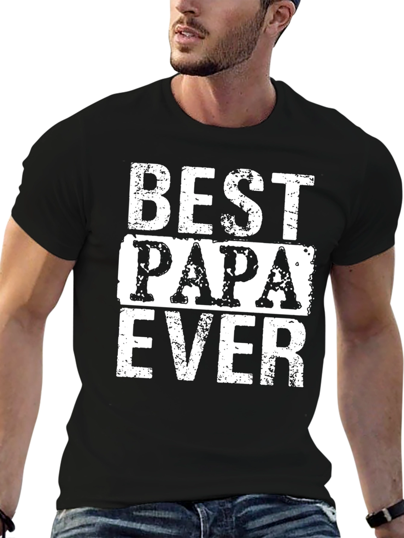 Best Papa Ever Graphic T-Shirt - Fathers Day Gift