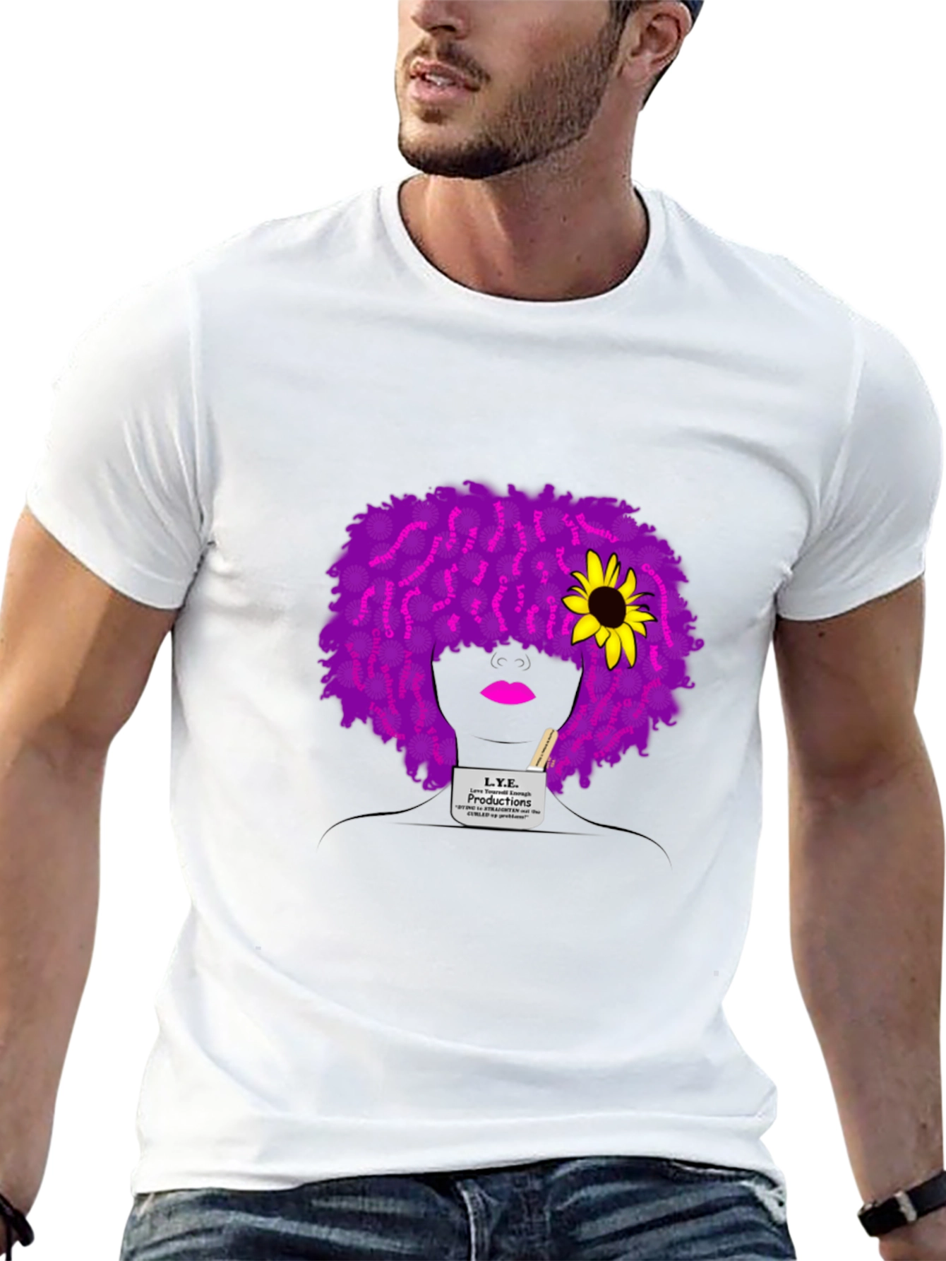 L.Y.E. Productions Black Graphic Tee