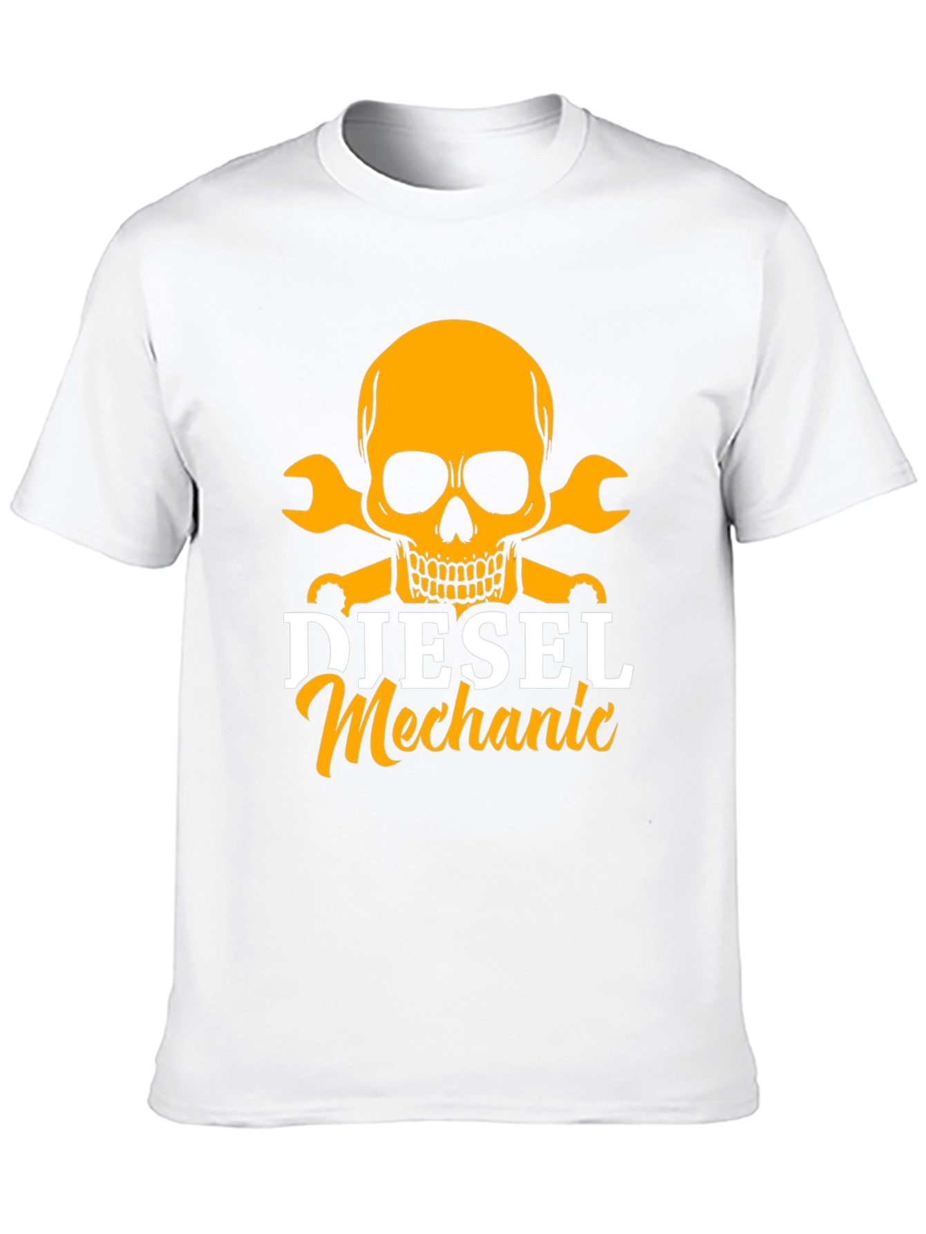 Diesel Mechanic Skull T-Shirt - Black