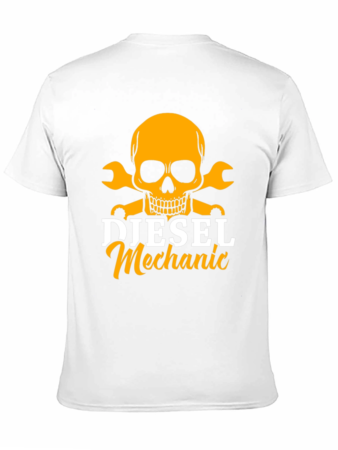 Diesel Mechanic Skull T-Shirt - Black