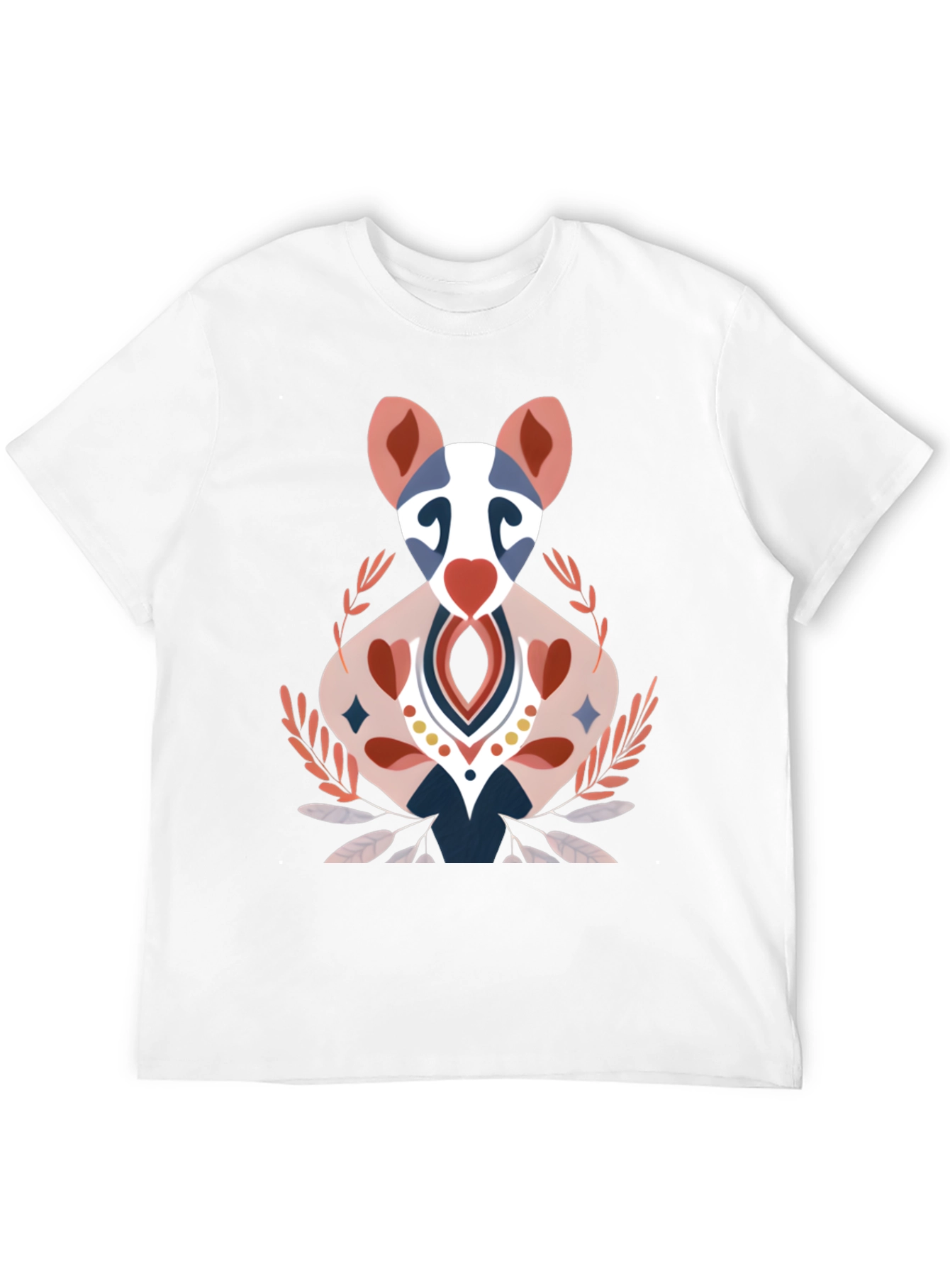 Artistic Animal Graphic Tee - Black