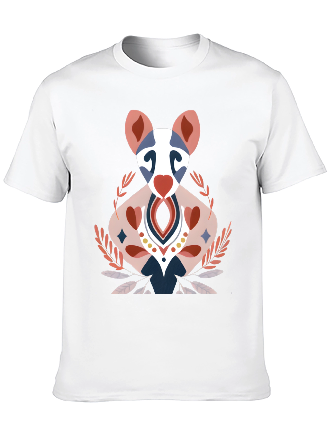 Artistic Animal Graphic Tee - Black