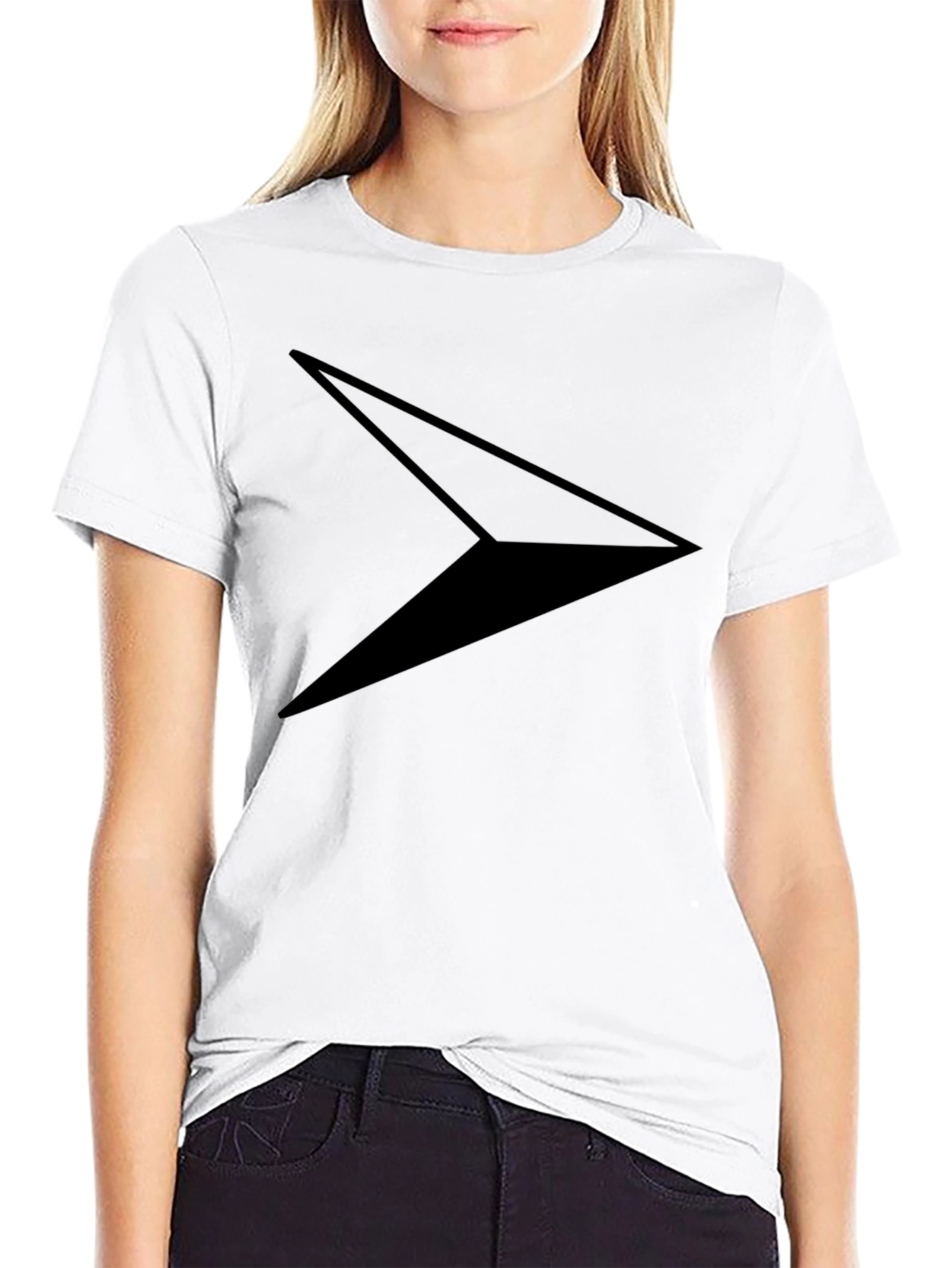 Modern Minimalist Arrow Black T-Shirt
