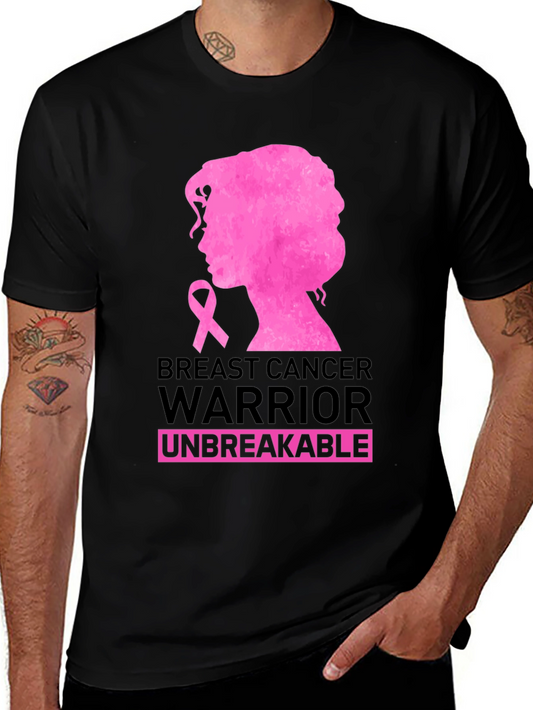 Breast Cancer Warrior T-Shirt - Unbreakable Womens Tee