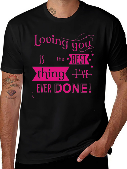 Loving You T-Shirt - Black Novelty Tee