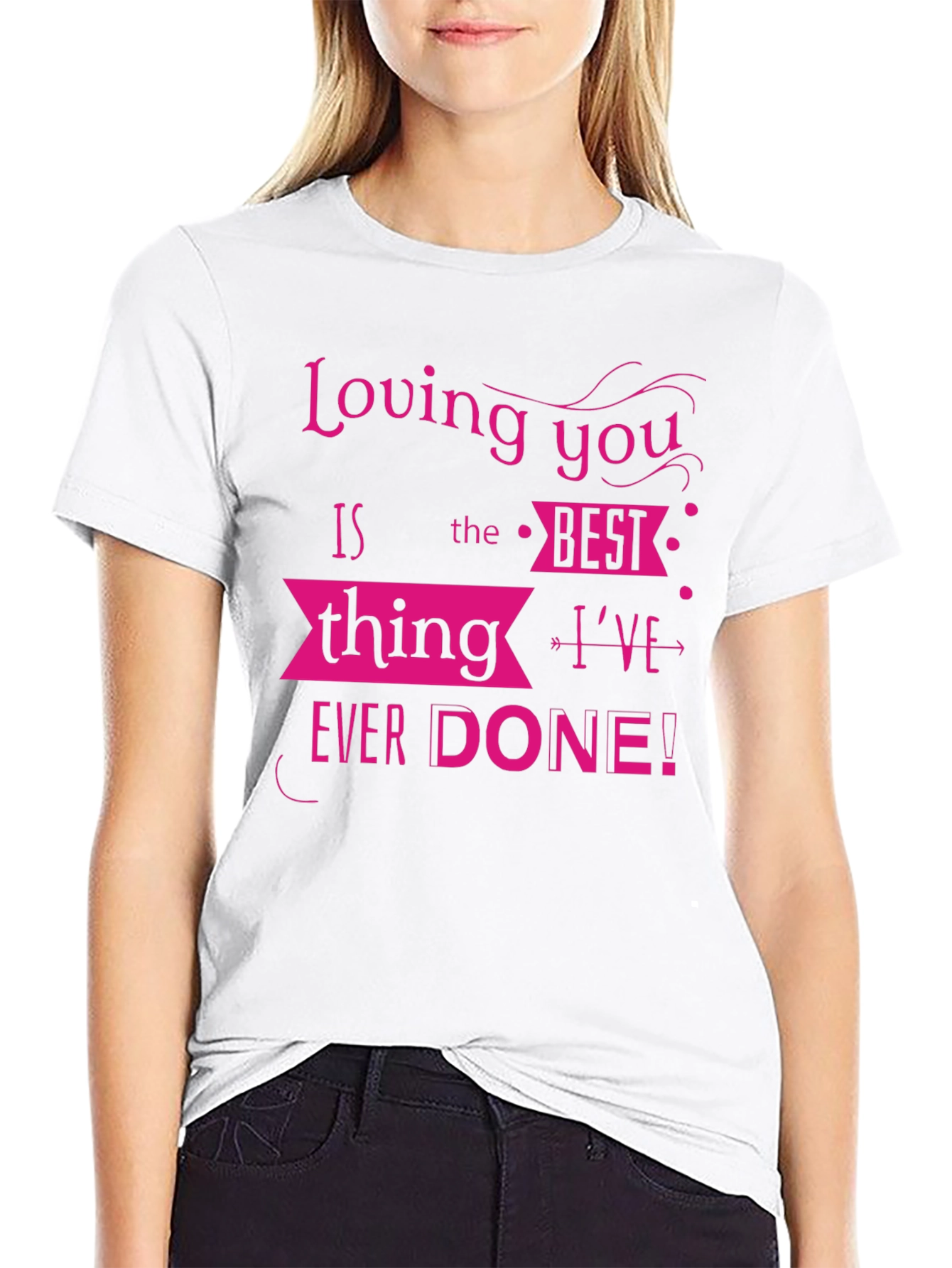 Loving You T-Shirt - Black Novelty Tee