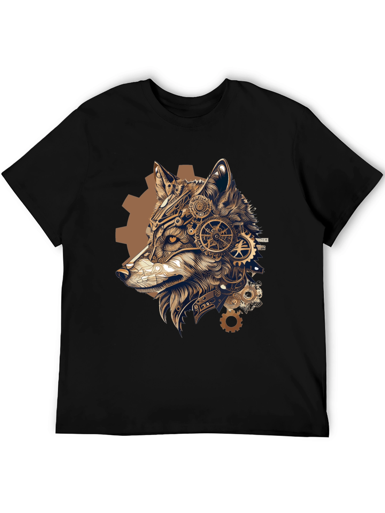 Steampunk Wolf T-Shirt: Gear Up Your Style